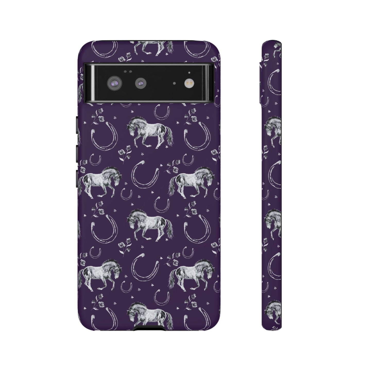 Lucky Mustang in Dark Purple Tough Phone Case