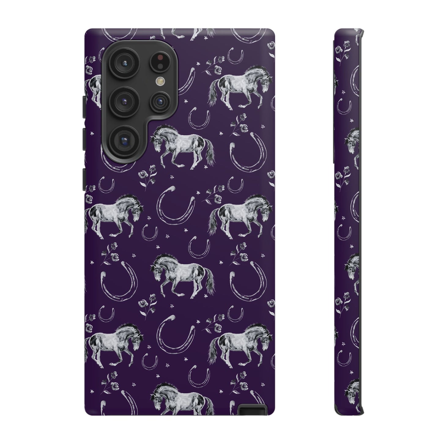 Lucky Mustang in Dark Purple Tough Phone Case