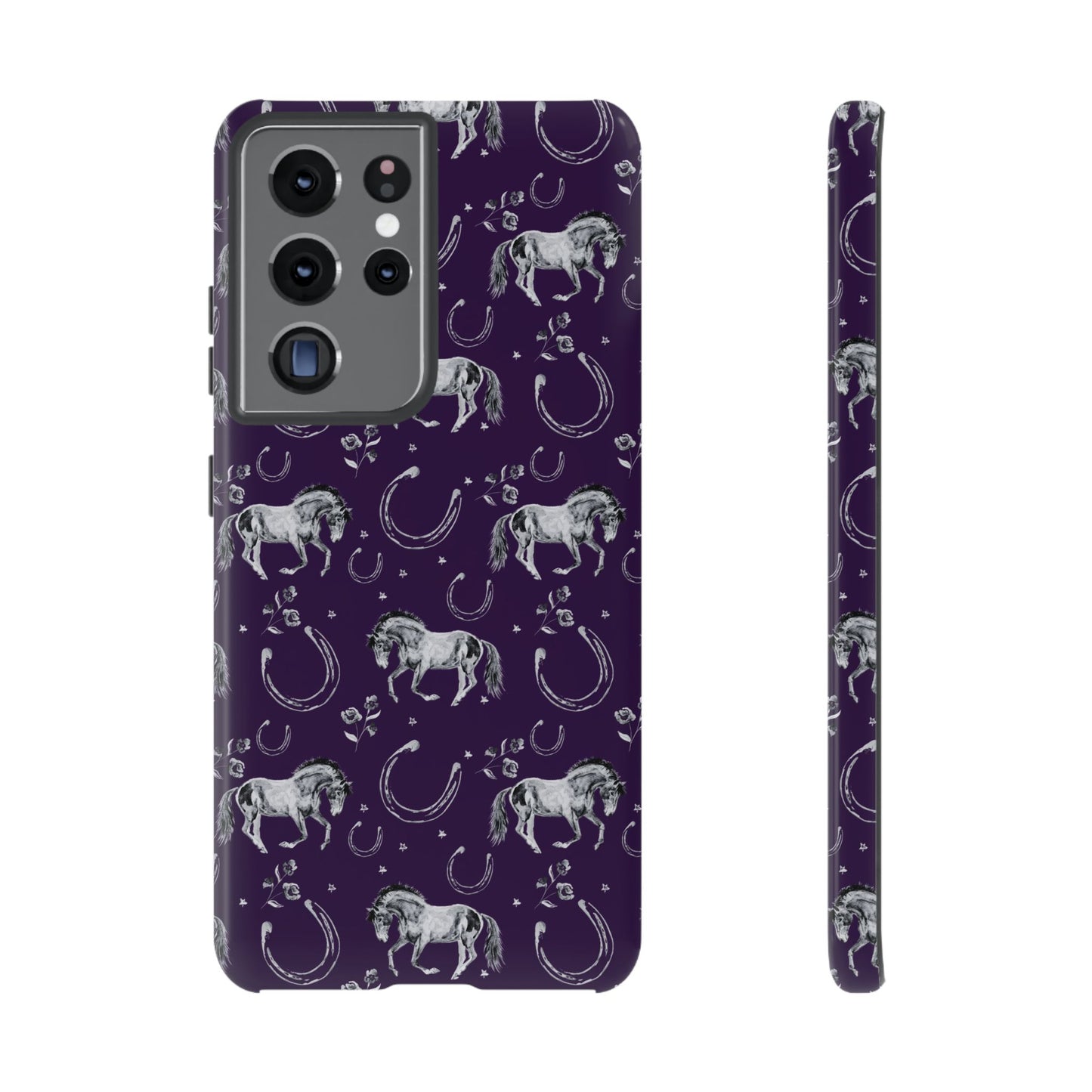 Lucky Mustang in Dark Purple Tough Phone Case