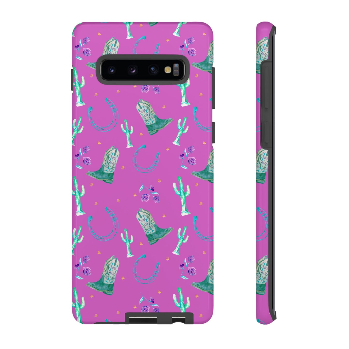 Lucky Boots in Pink Tough Phone Case