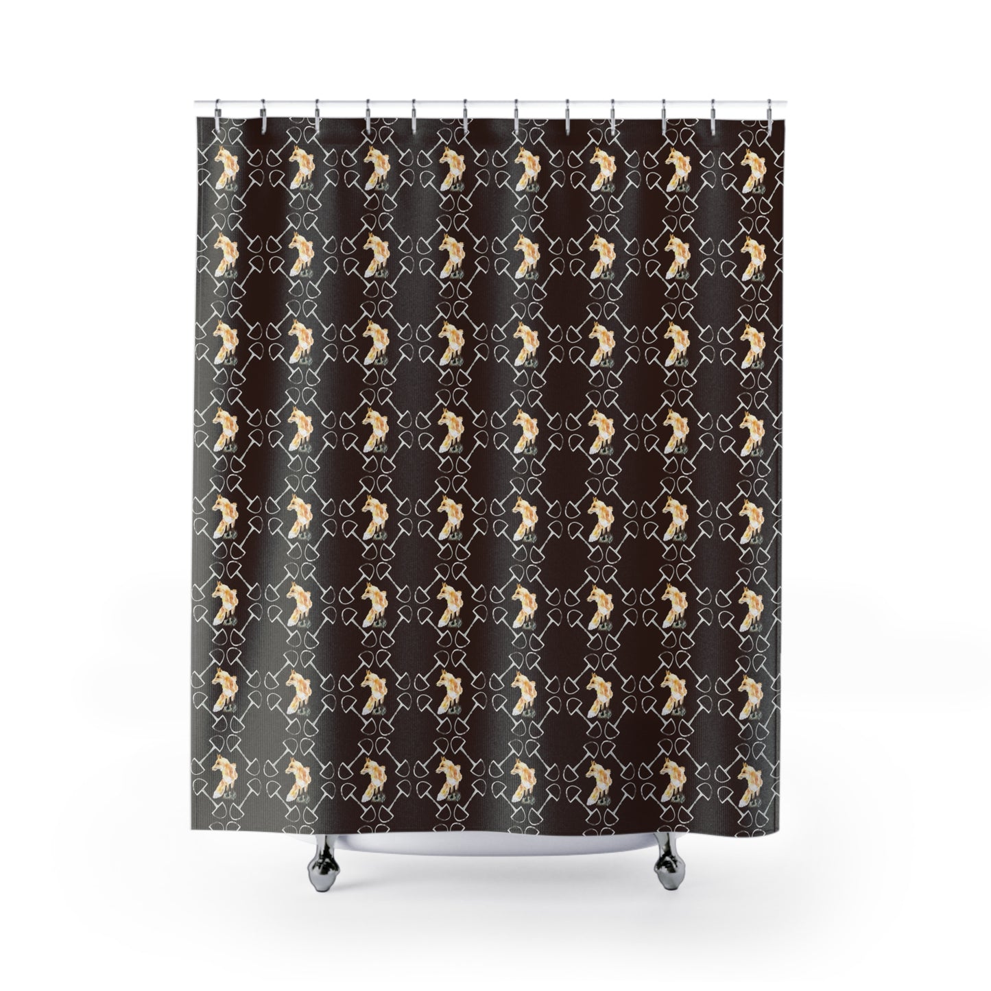 Spring Foxes Hazelnut  Shower Curtains