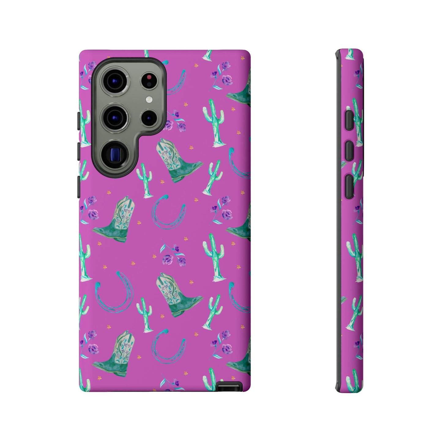 Lucky Boots in Pink Tough Phone Case