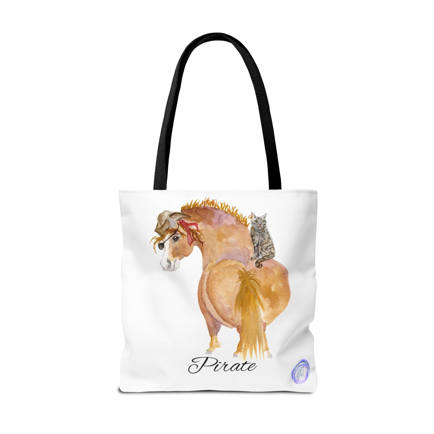 Adorable little Pirate Tote Bag - Whimsical Equestrian Design