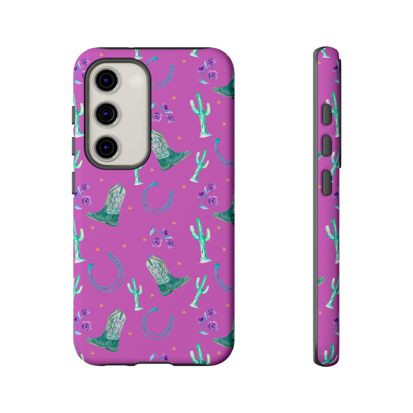 Lucky Boots in Pink Tough Phone Case