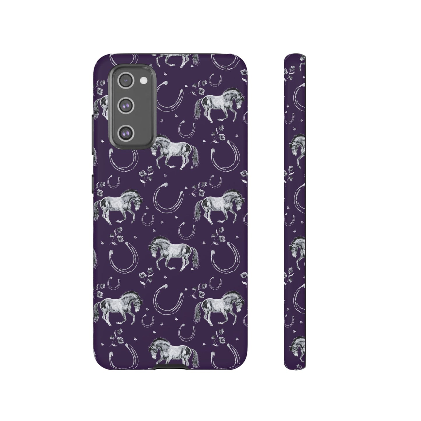 Lucky Mustang in Dark Purple Tough Phone Case