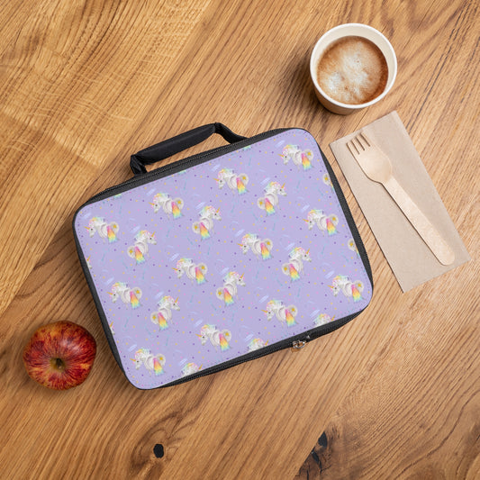 Adorable little Unicorn - Lavender Lunch Bag