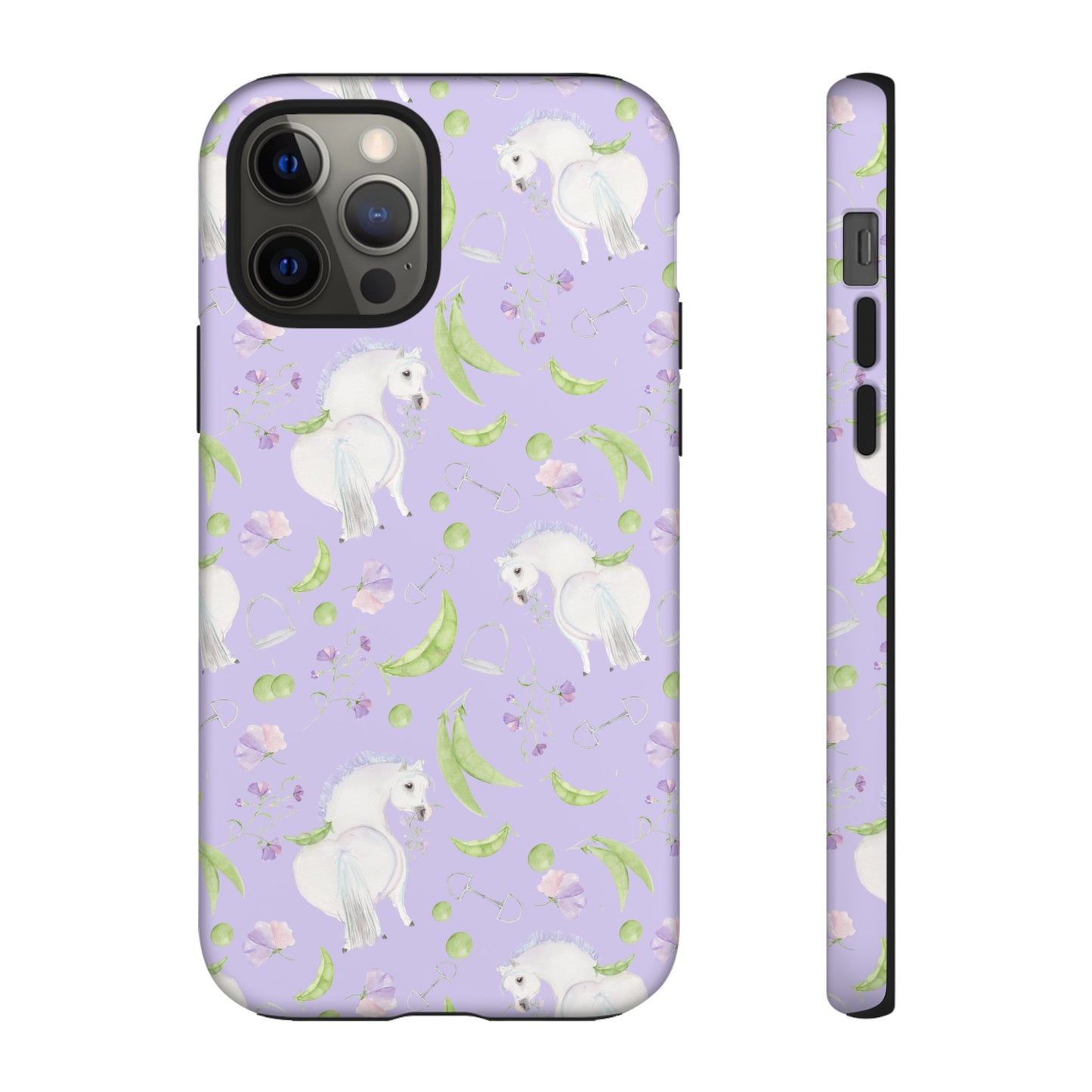 Adorable Pea Pod Lavendar   Tough Phone Cases