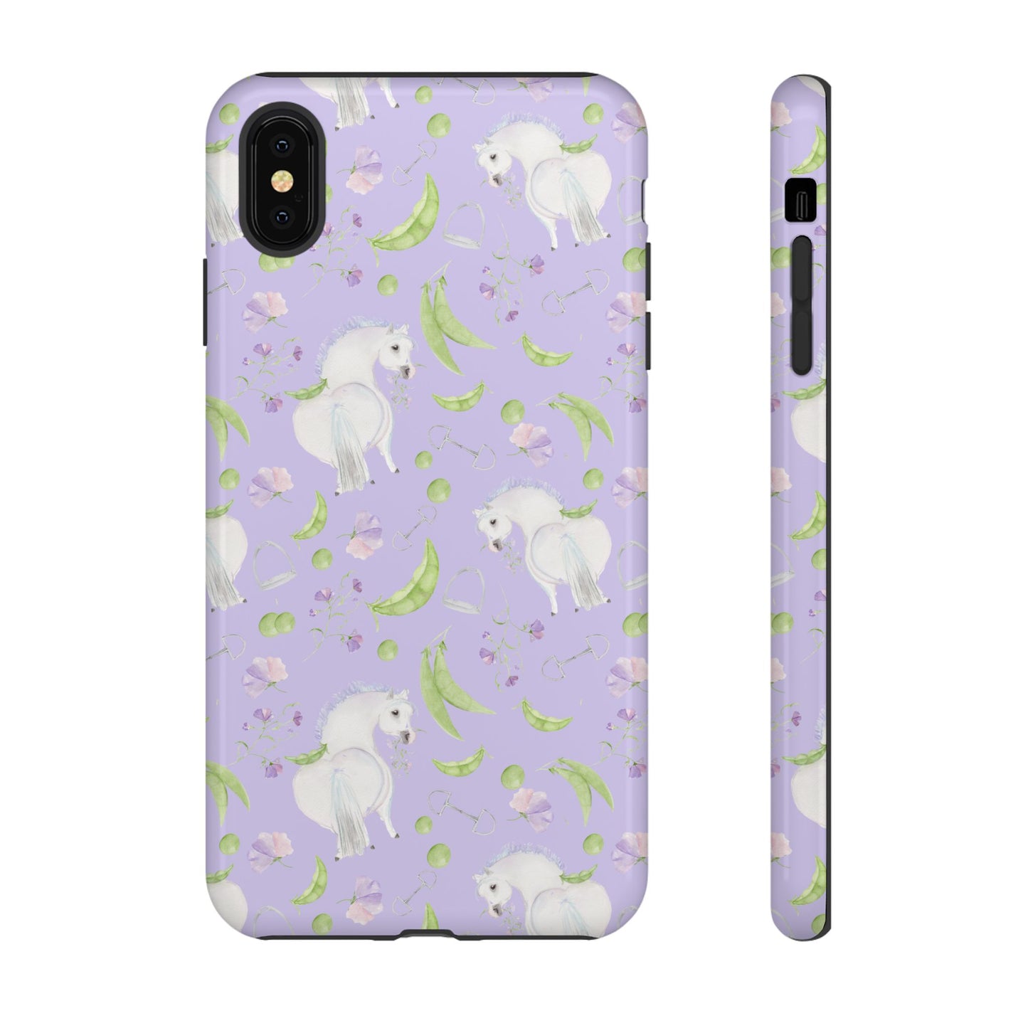 Adorable Pea Pod Lavendar   Tough Phone Cases