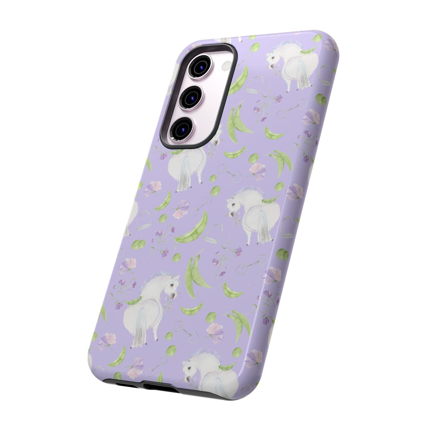Adorable Pea Pod Lavendar   Tough Phone Cases