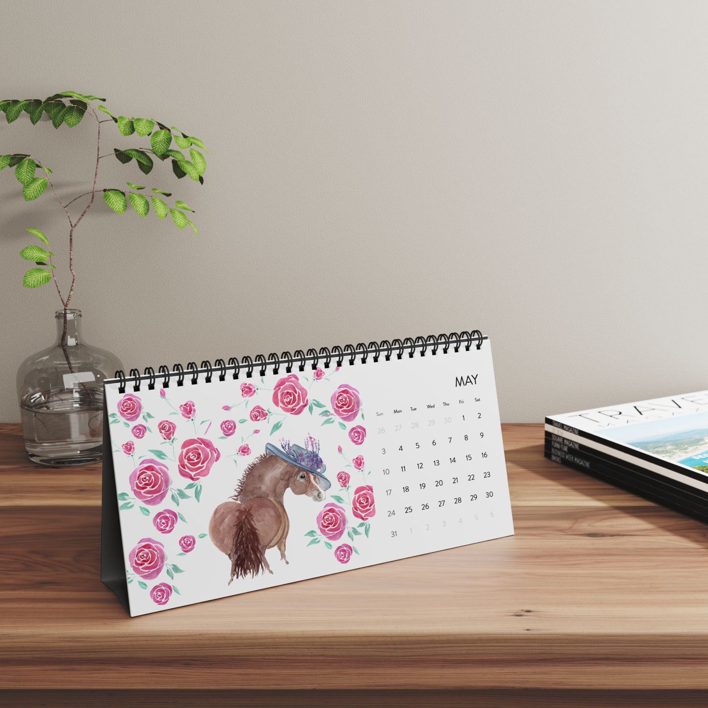 2026  Desktop Calendar — "Have an Adorable Year" Monthly Grid Calendar