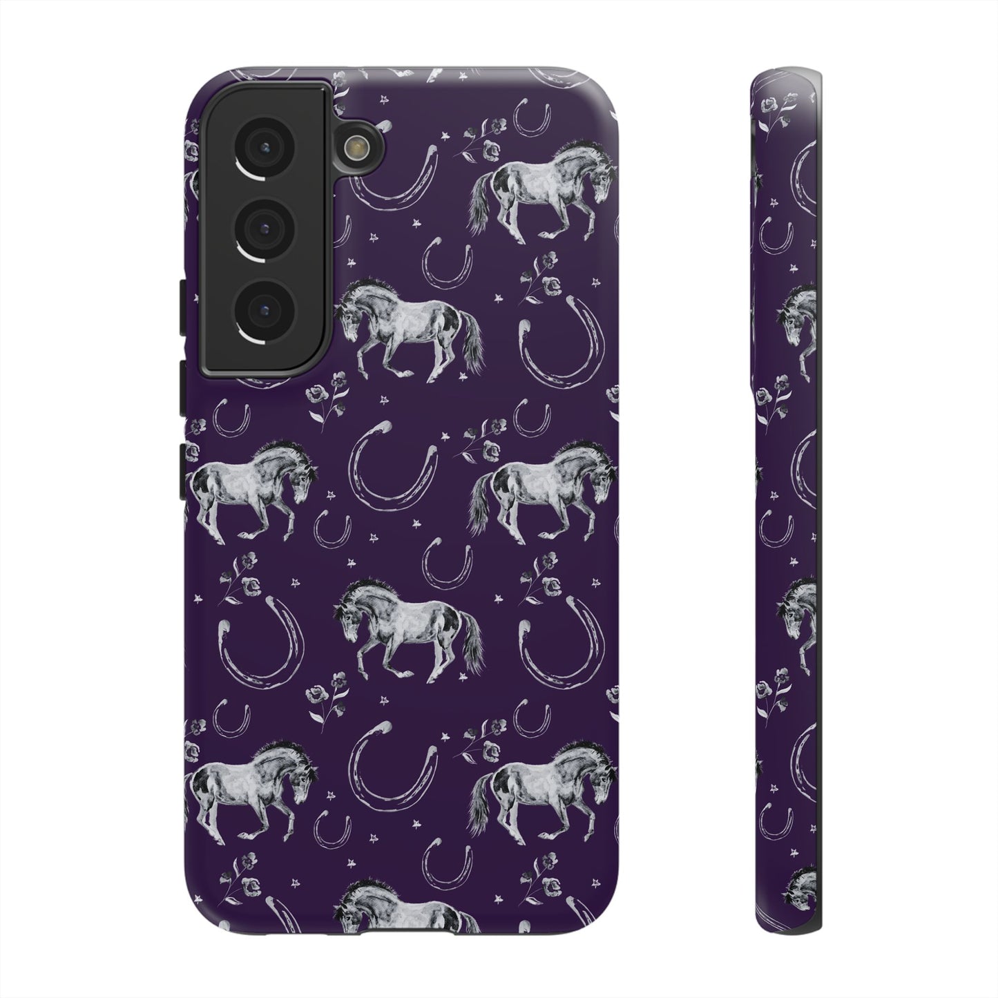 Lucky Mustang in Dark Purple Tough Phone Case