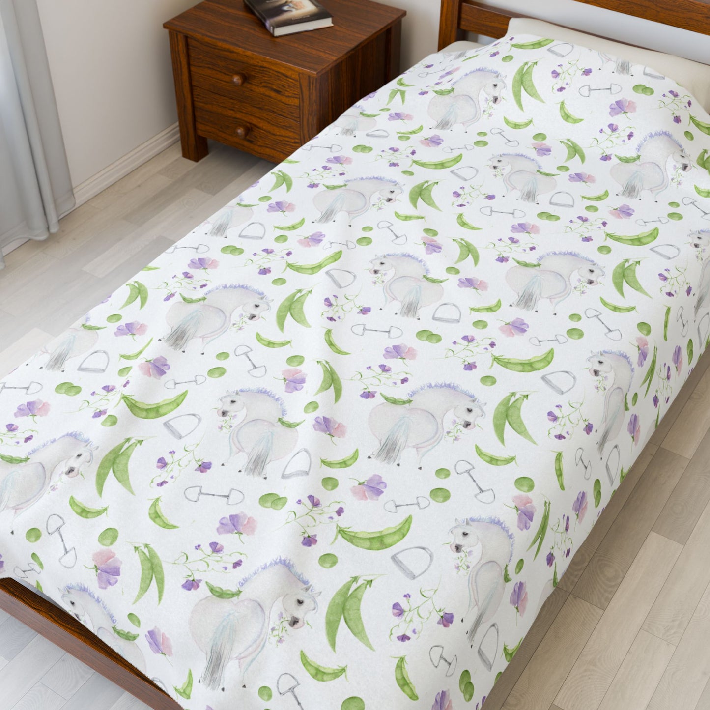 Plush Blanket Adorable Little Pea Pod