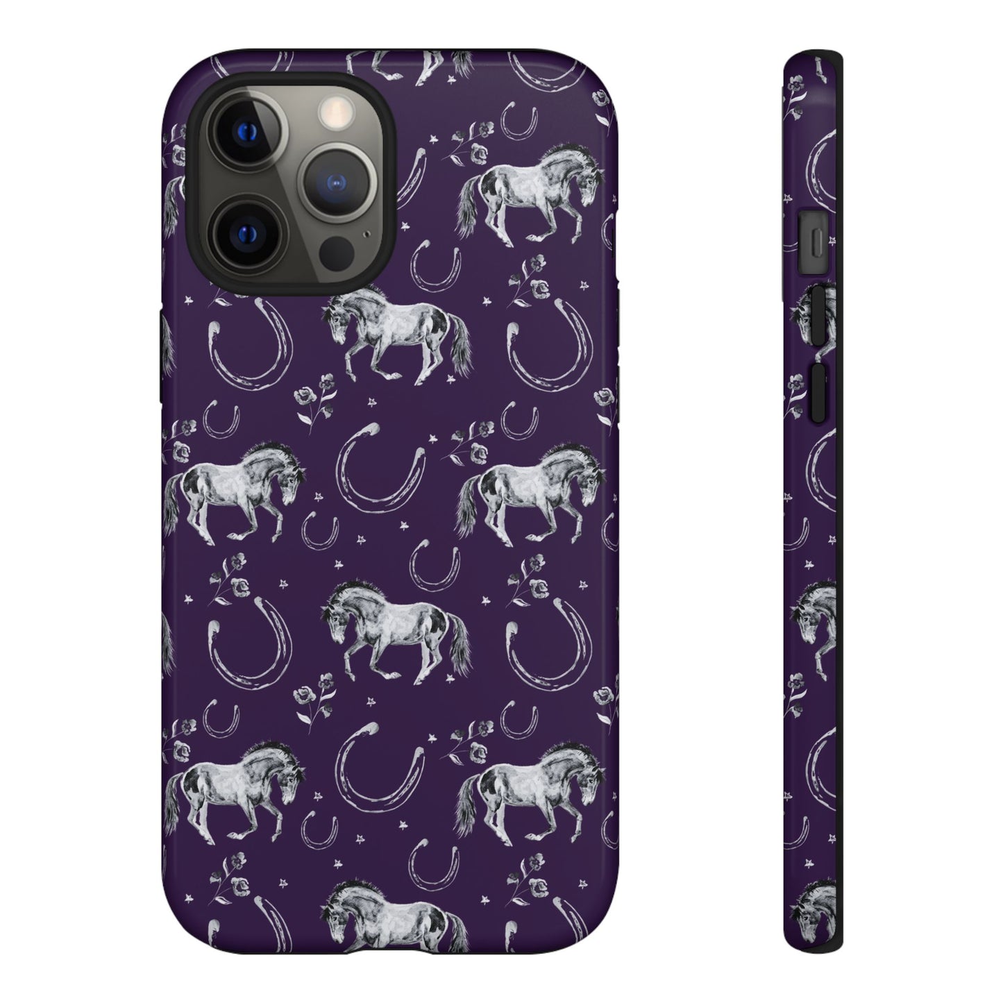 Lucky Mustang in Dark Purple Tough Phone Case