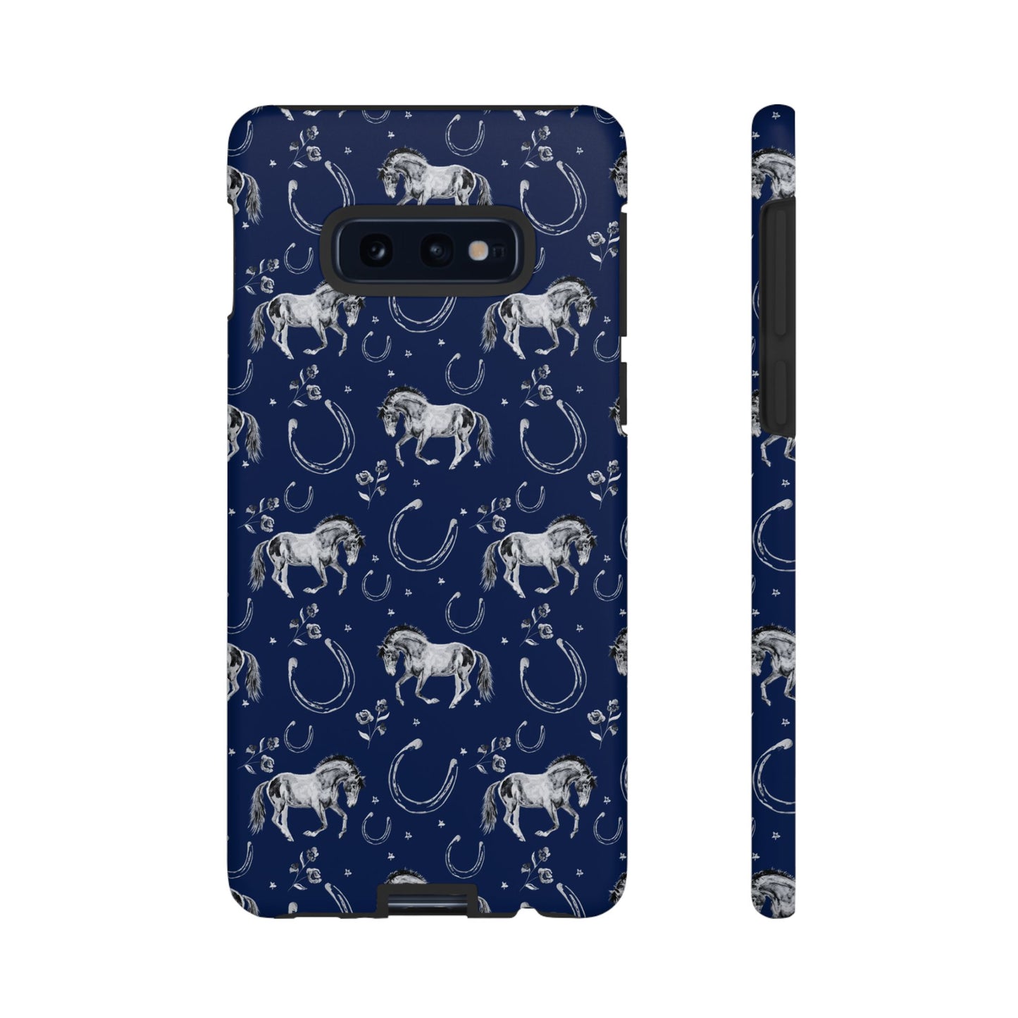 Lucky Mustang Tough Phone Case in Navy