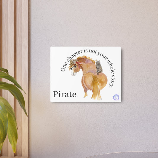 Adorable Pirate Horse Metal Art Sign –