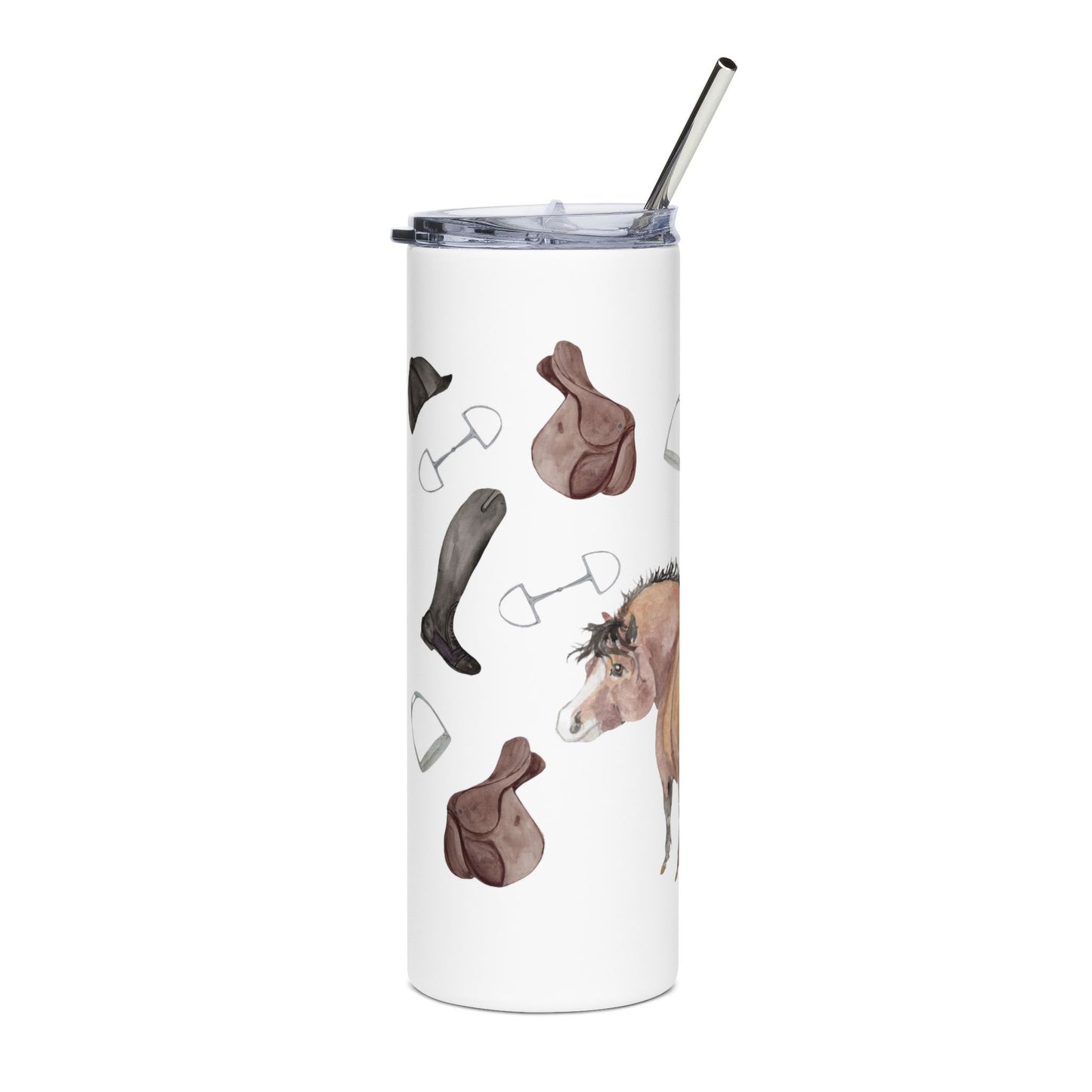 Fox pony Chubby pony - Equestrian 20 oz Stainless Steel Tumbler