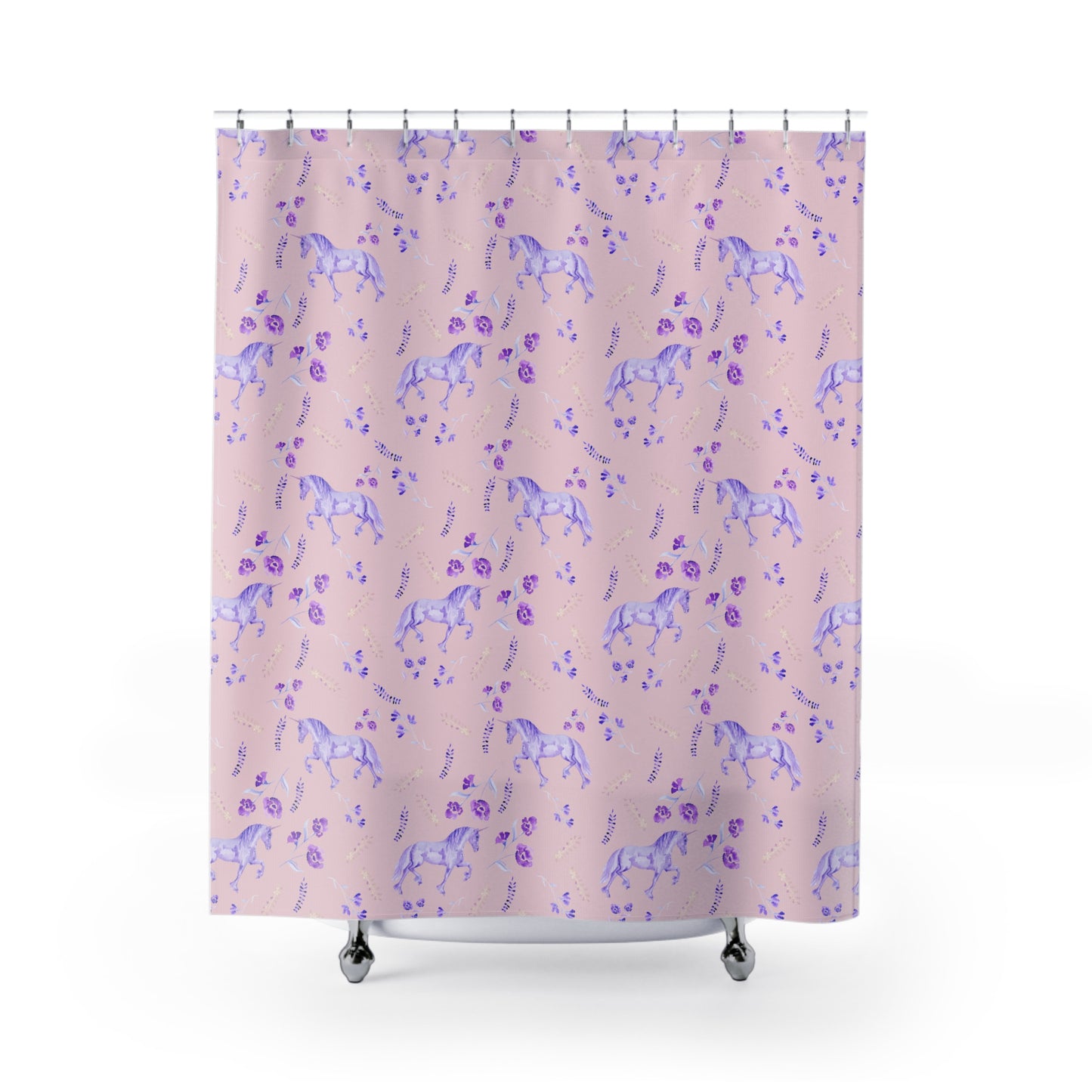 Whimsical Unicorn Shower Curtains - Pink