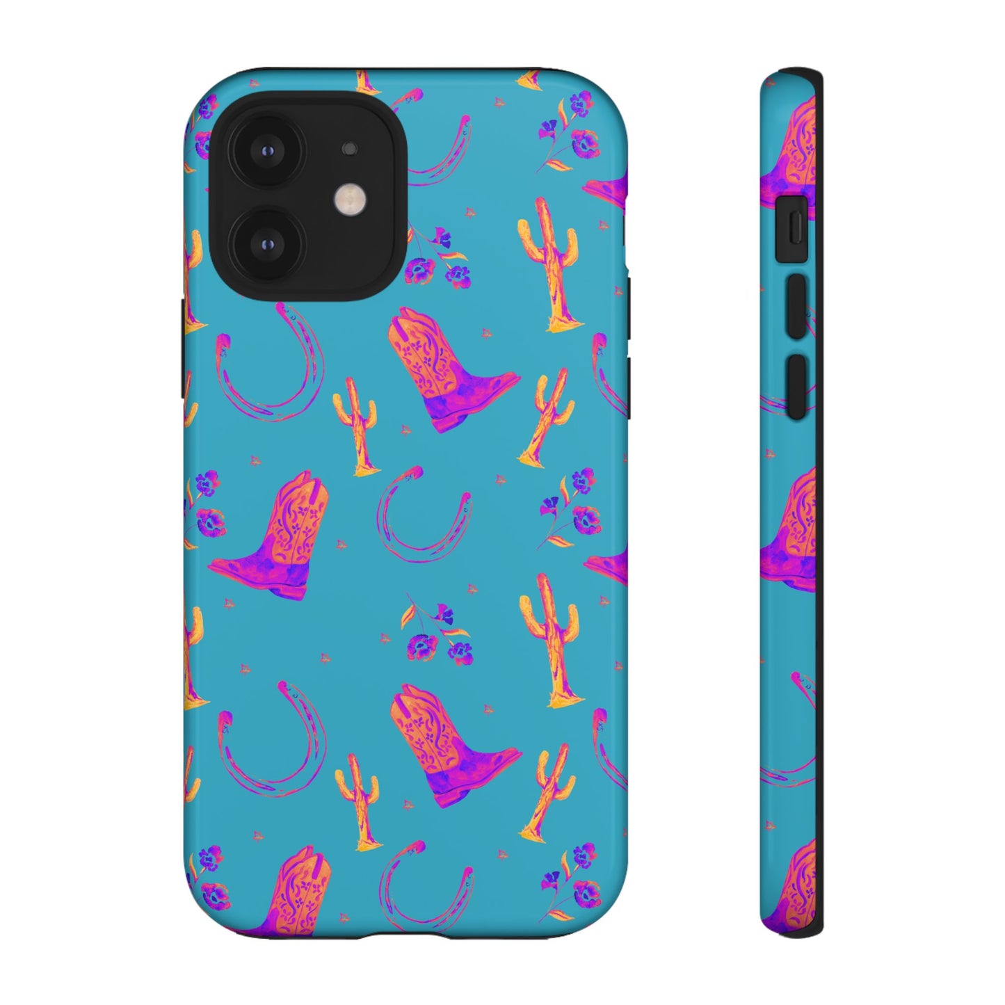 Lucky Boots in Teal Tough Phone Case