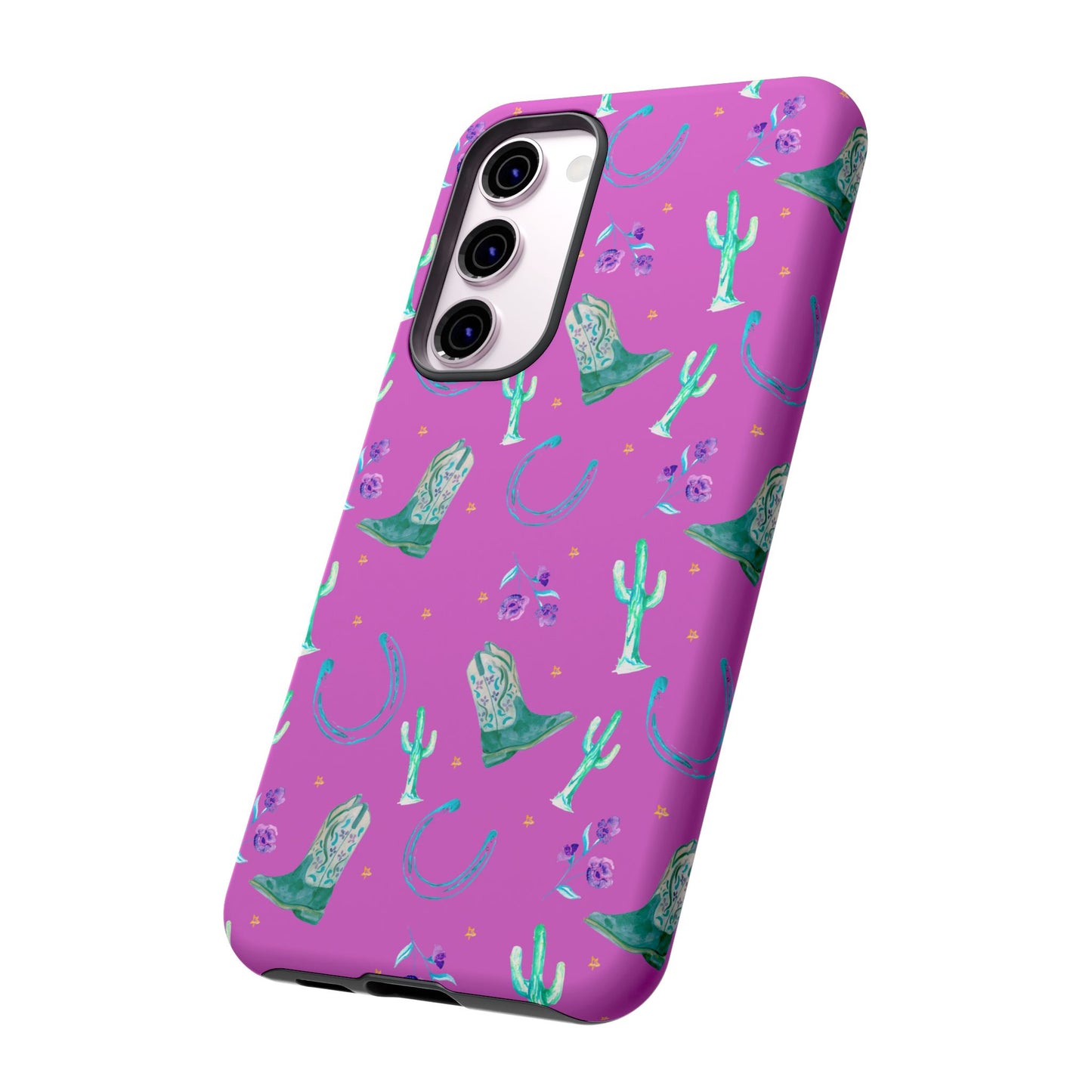 Lucky Boots in Pink Tough Phone Case