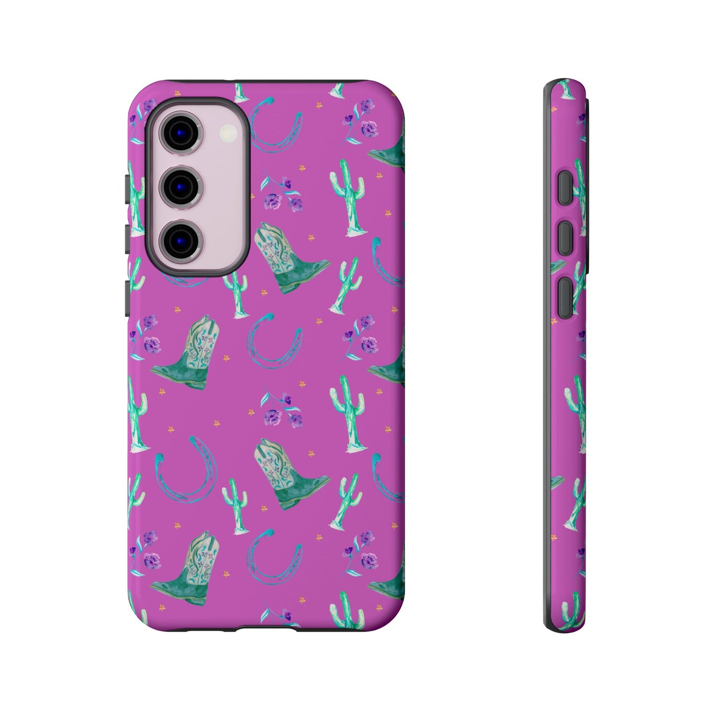 Lucky Boots in Pink Tough Phone Case