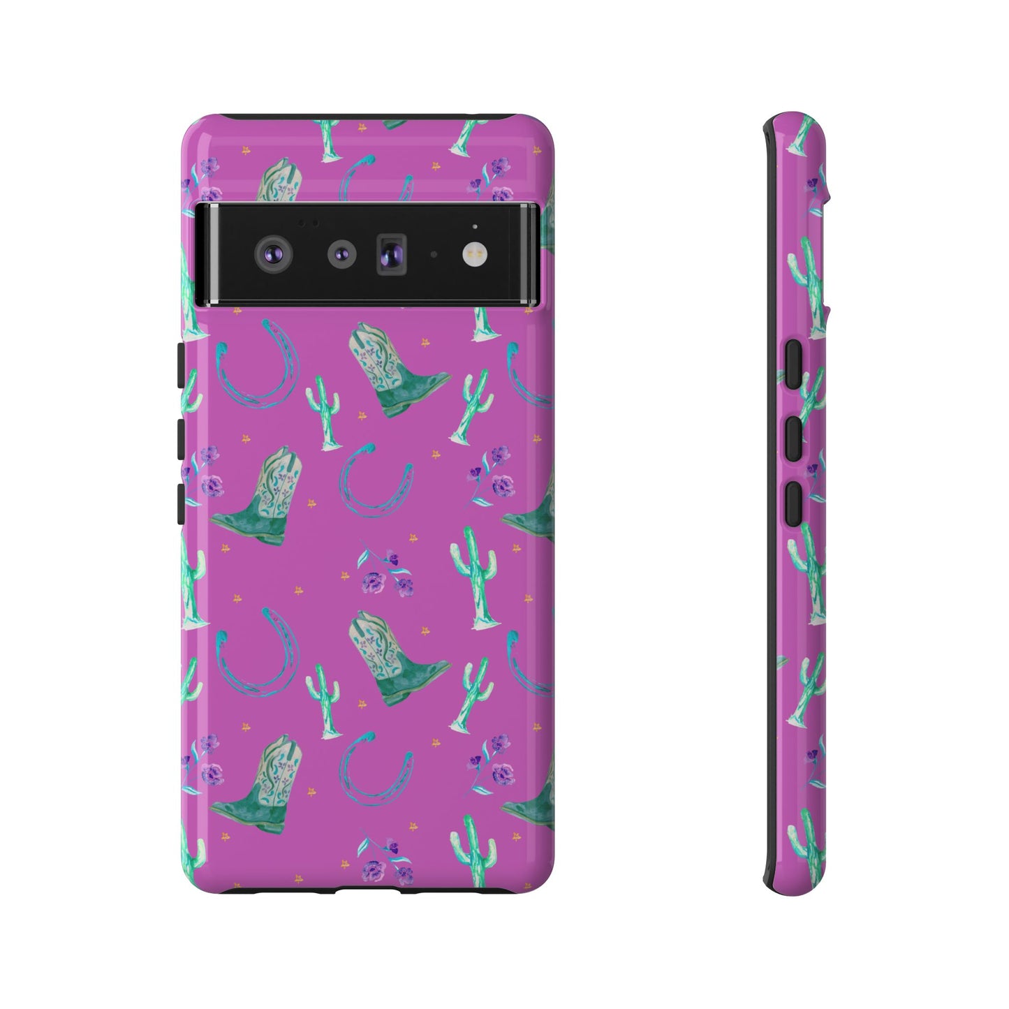 Lucky Boots in Pink Tough Phone Case