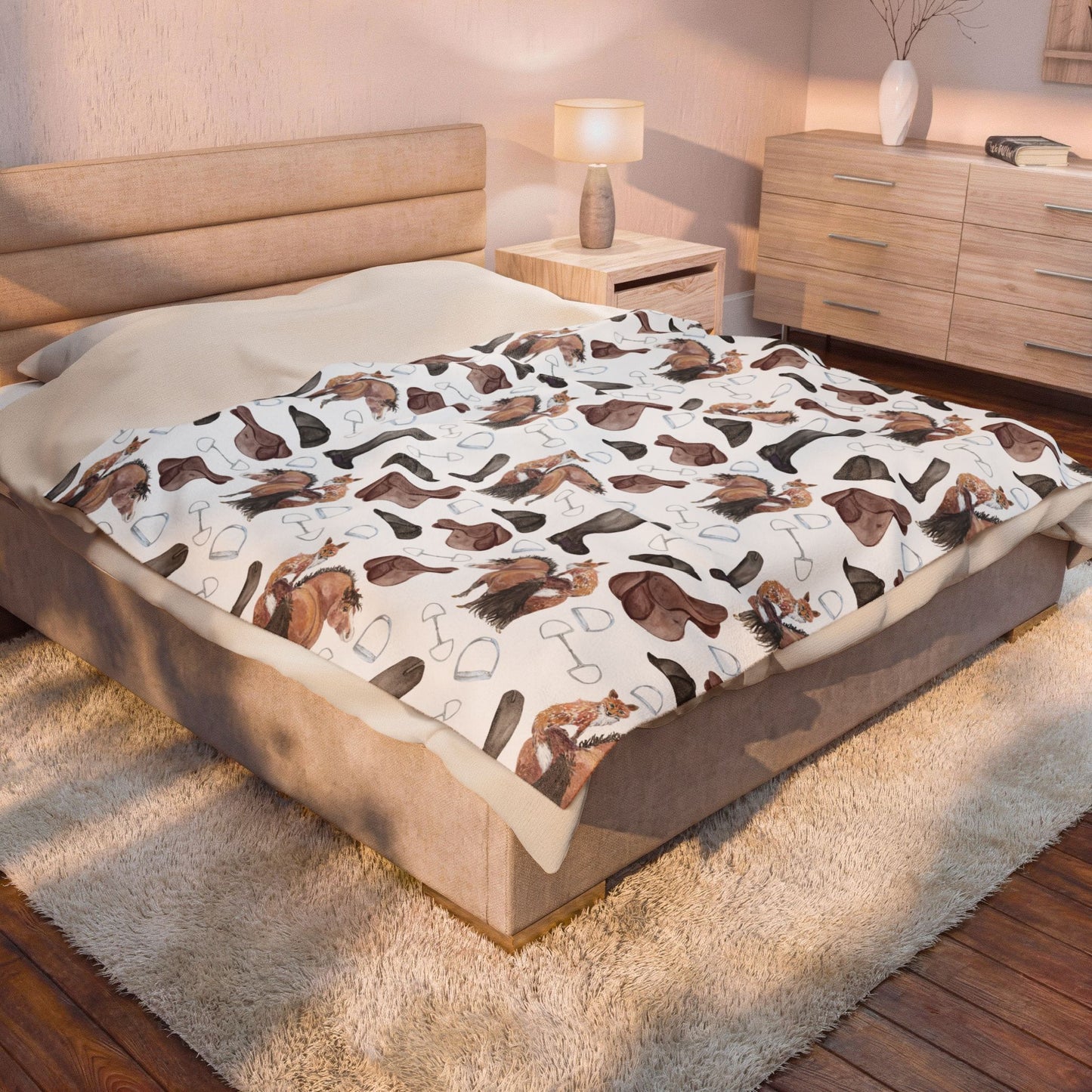 Adorable Fox pony blanket