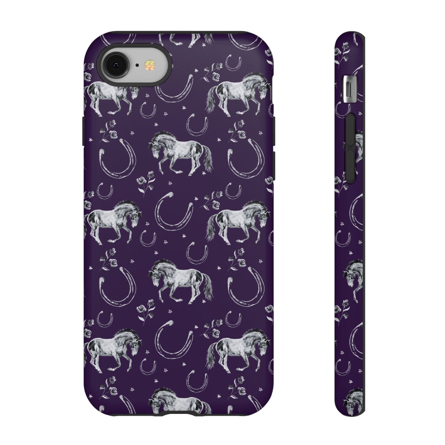 Lucky Mustang in Dark Purple Tough Phone Case