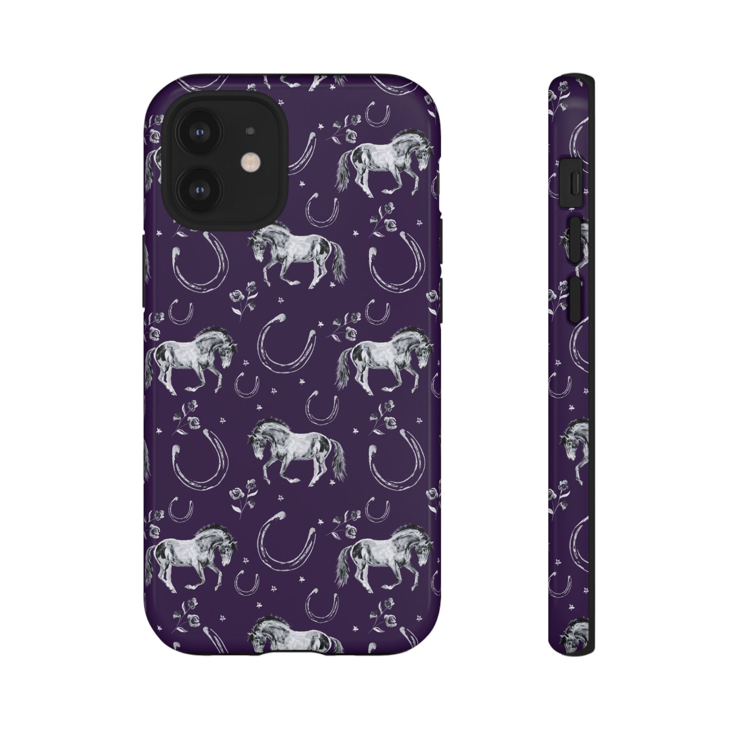 Lucky Mustang in Dark Purple Tough Phone Case