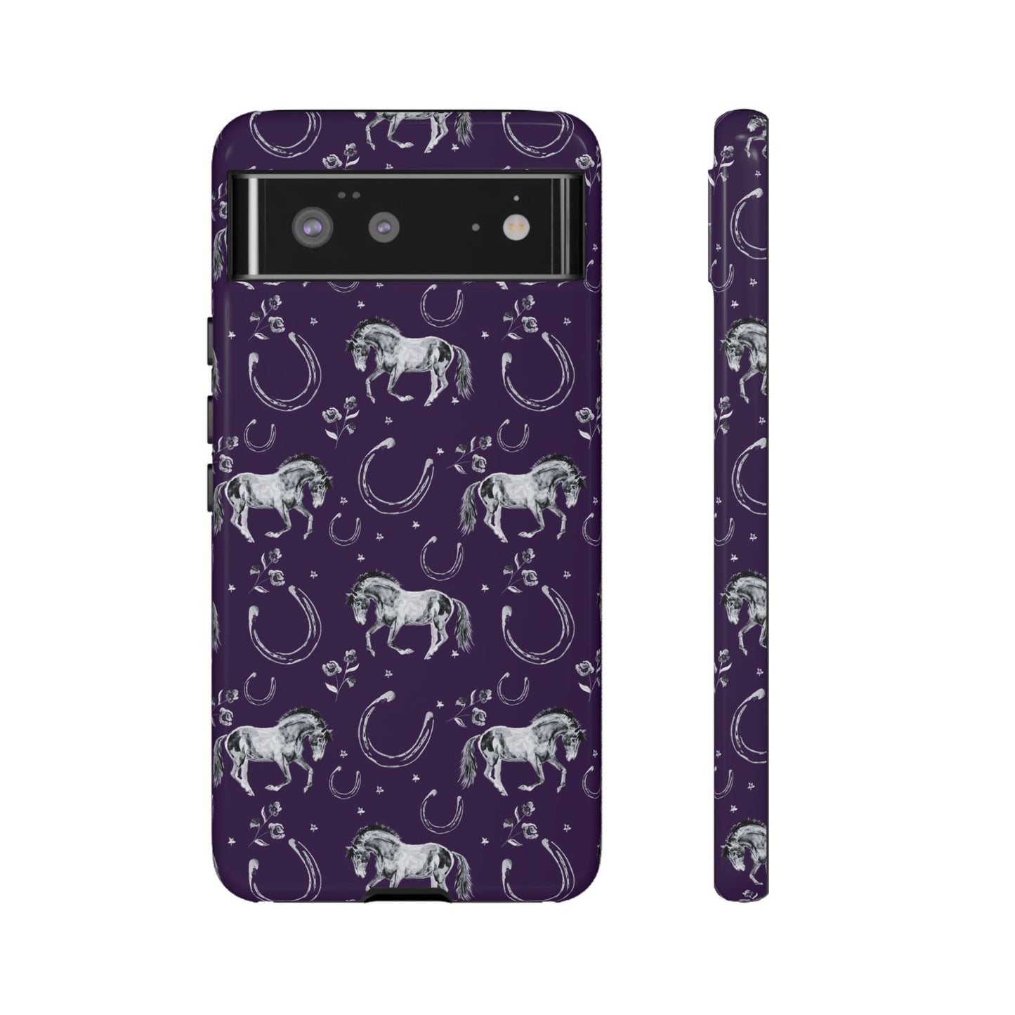 Lucky Mustang in Dark Purple Tough Phone Case