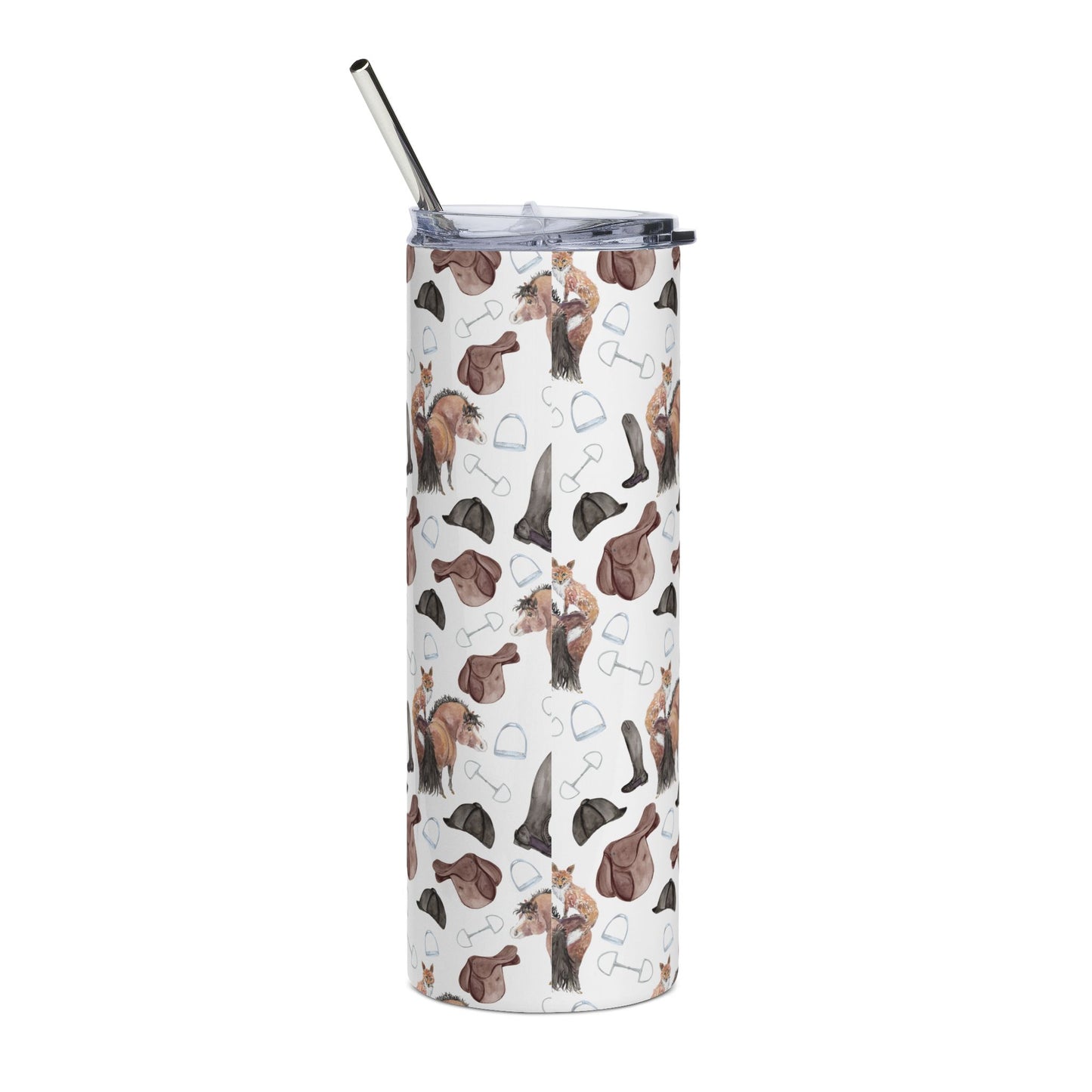 Adorable Fox pony Print  - Tumbler