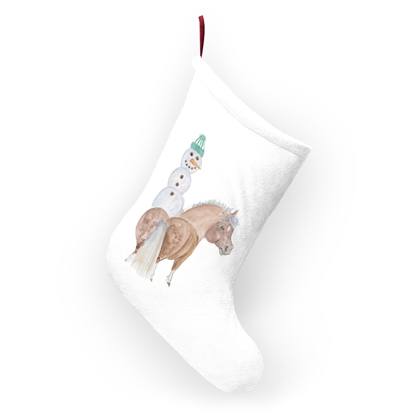 Adorable  Pony Snowman Christmas Stockings