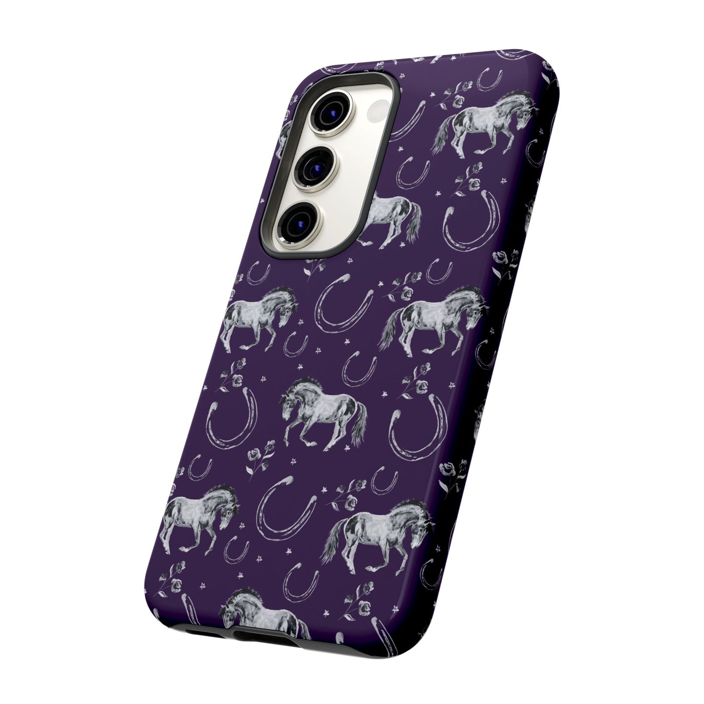 Lucky Mustang in Dark Purple Tough Phone Case