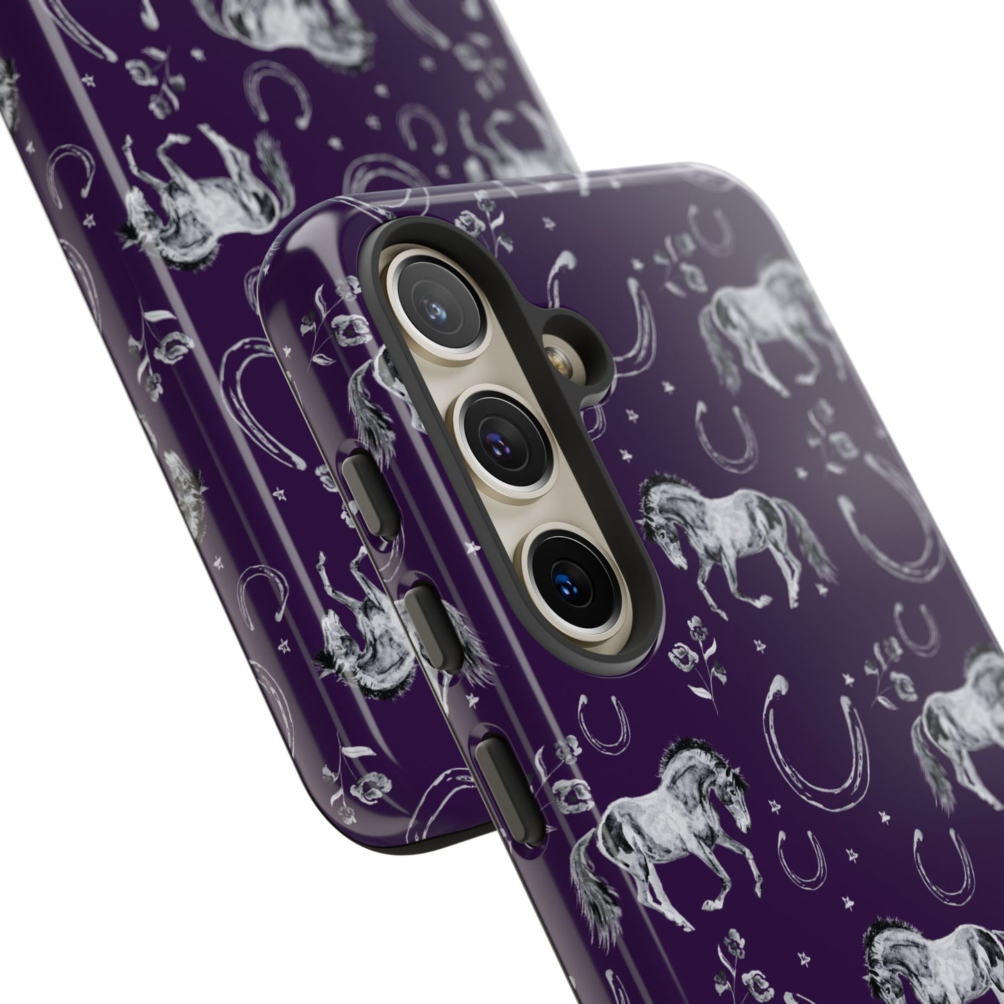 Lucky Mustang in Dark Purple Tough Phone Case