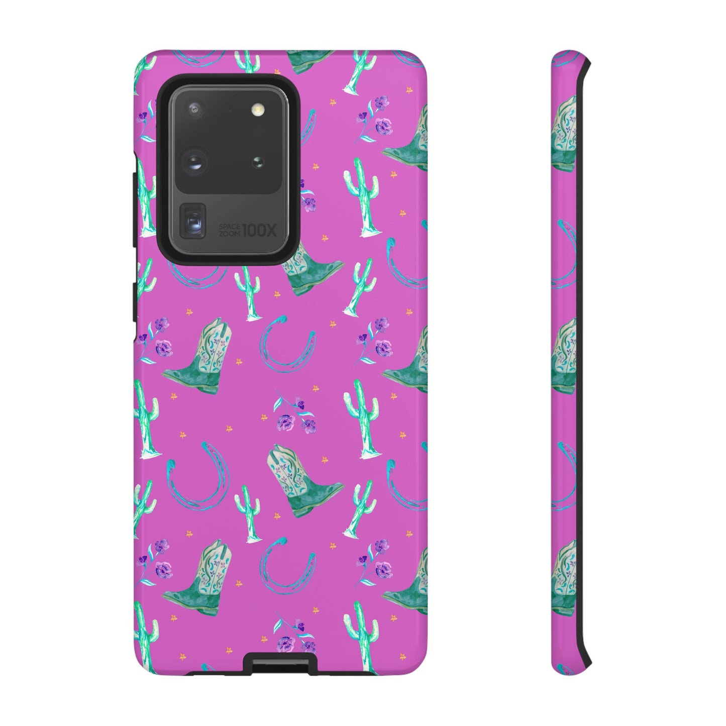 Lucky Boots in Pink Tough Phone Case