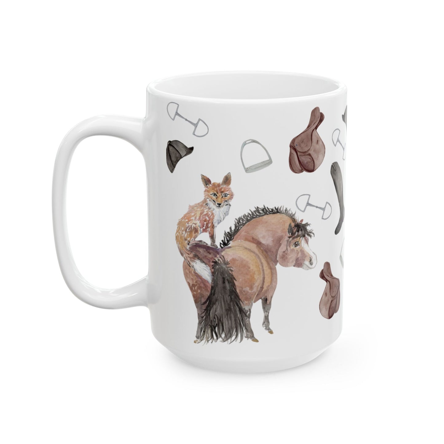 Adorable fox pony Watercolor-  Mug