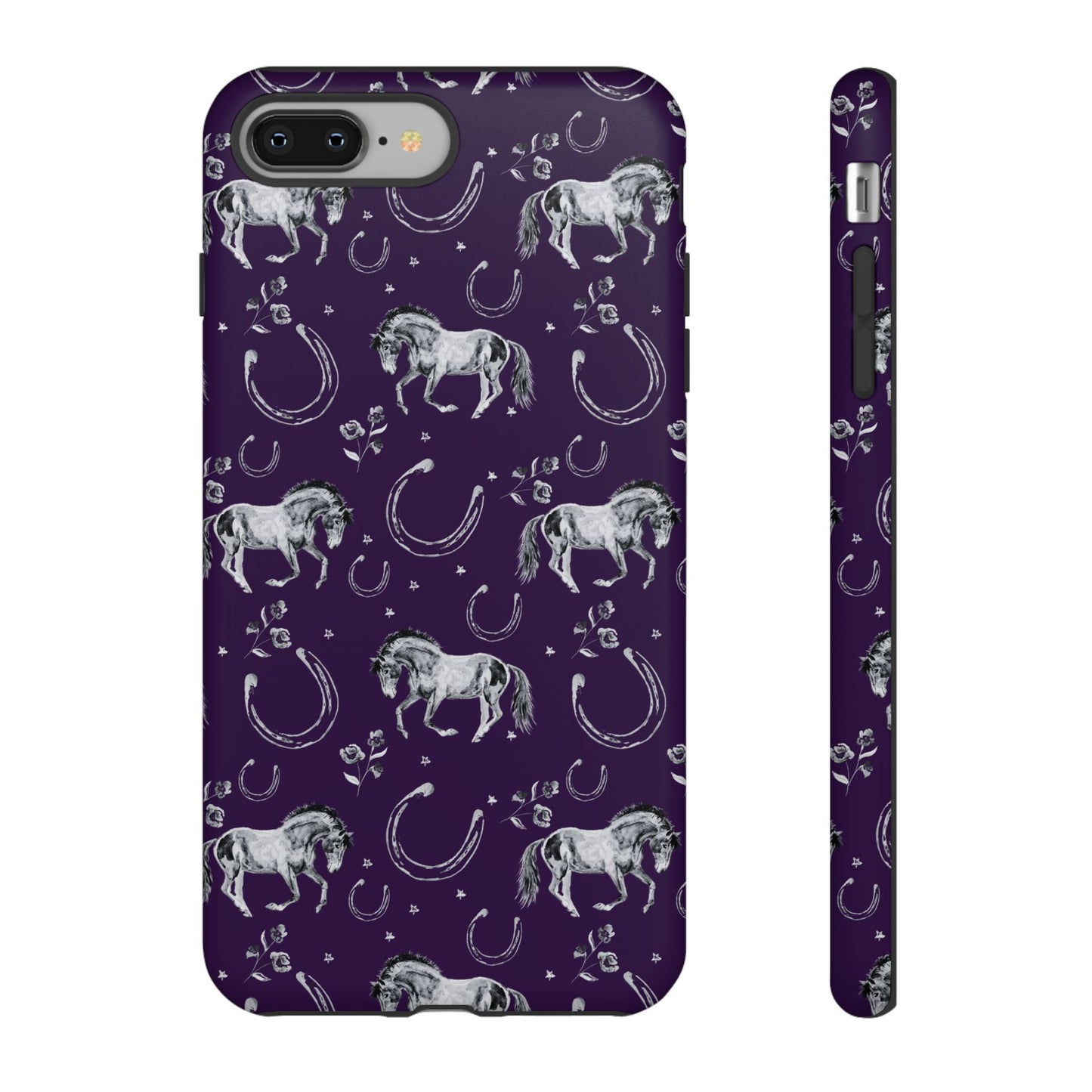 Lucky Mustang in Dark Purple Tough Phone Case