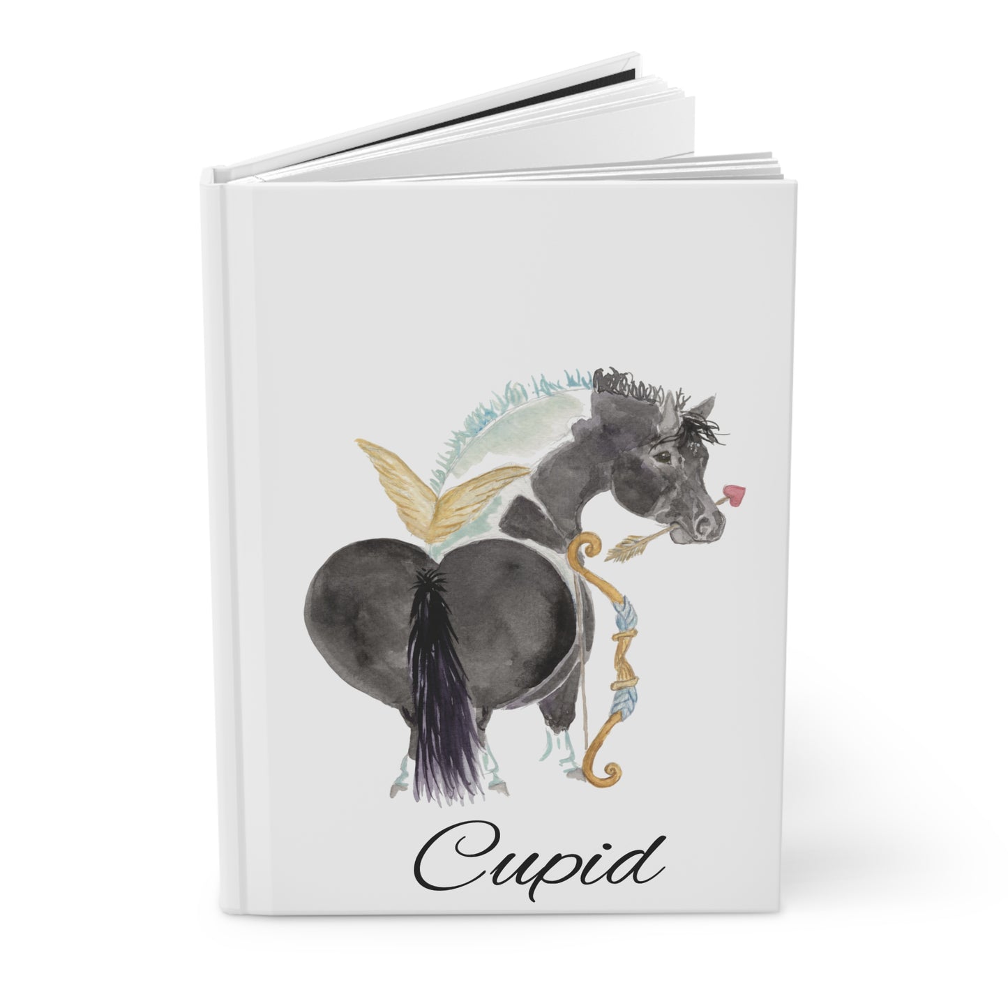 Hardcover Journal Matte -Adorable little Cupid