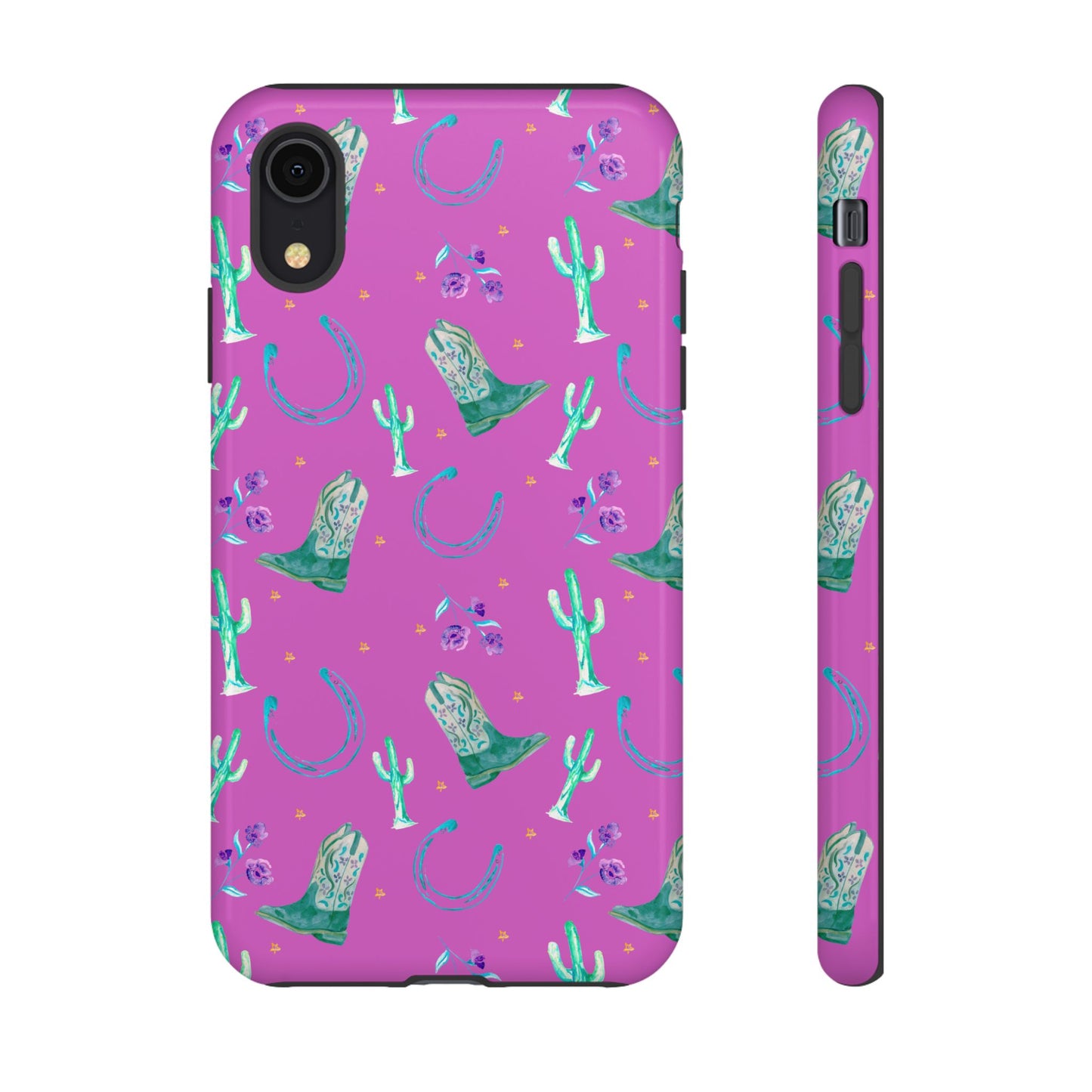 Lucky Boots in Pink Tough Phone Case