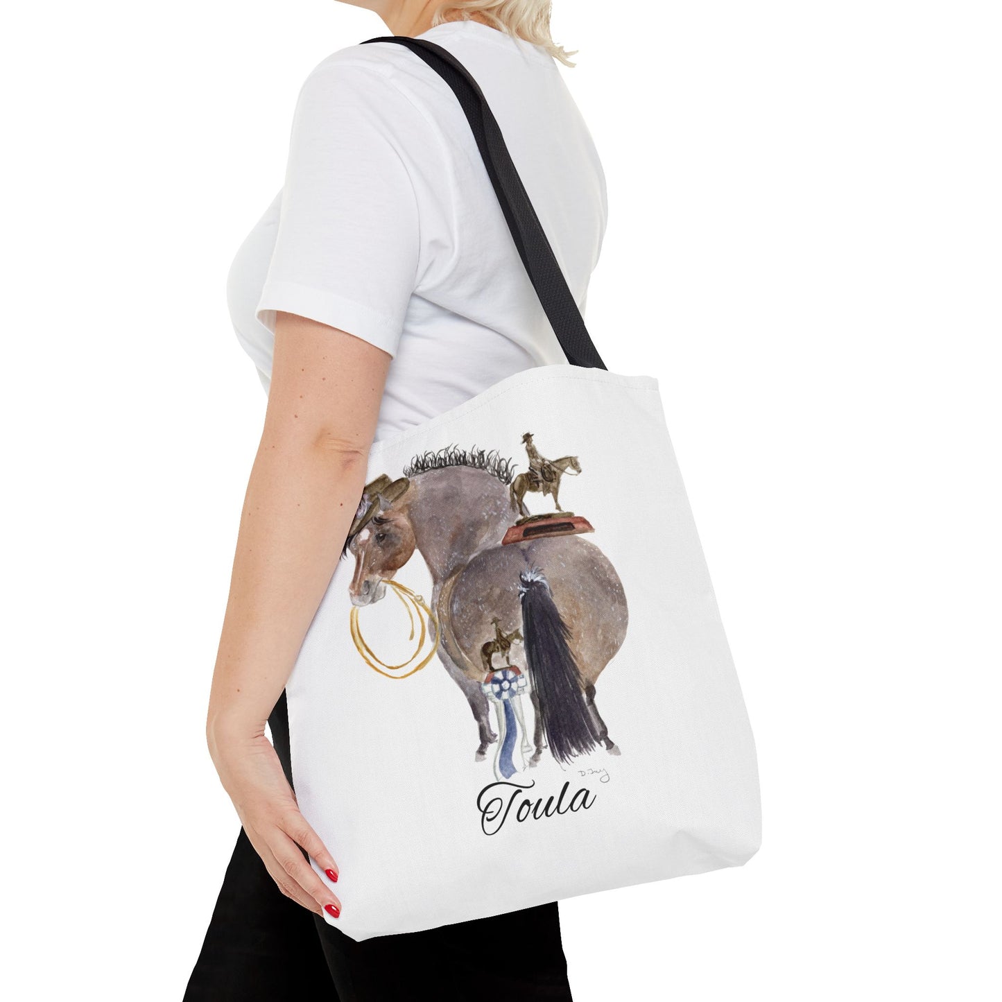 Adorable little Toula Tote Bag - Whimsical Equestrian Design
