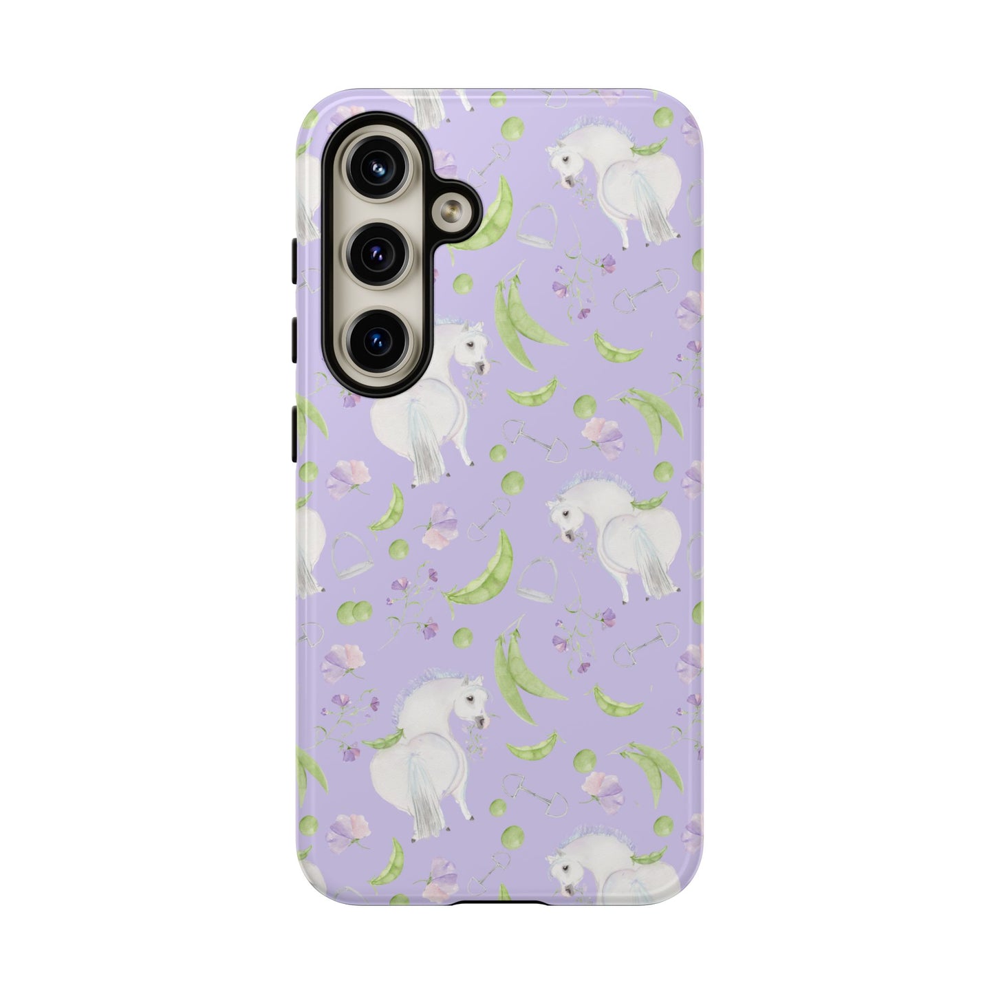 Adorable Pea Pod Lavendar   Tough Phone Cases