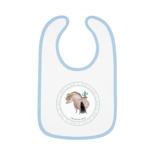 Adorable little Sherrif Baby Bib — Contrast Trim Jersey Bib