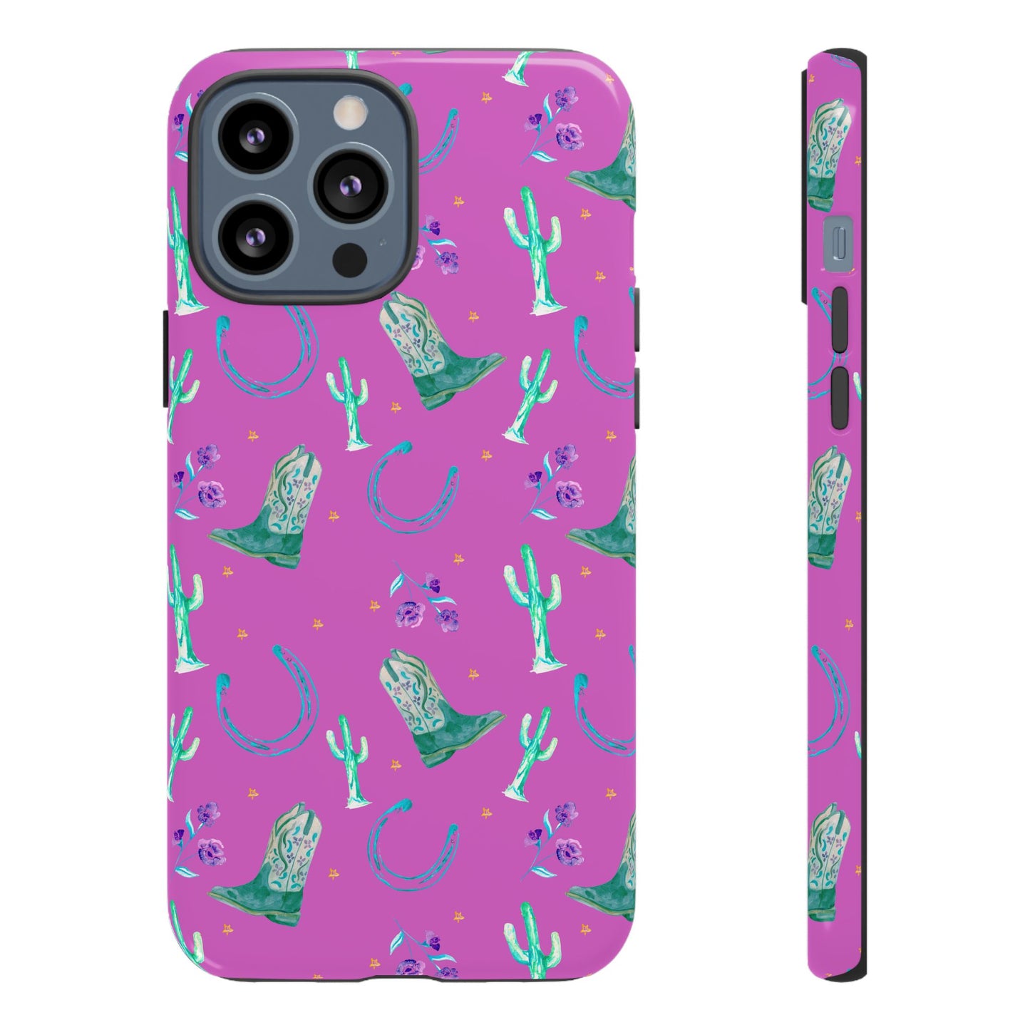 Lucky Boots in Pink Tough Phone Case