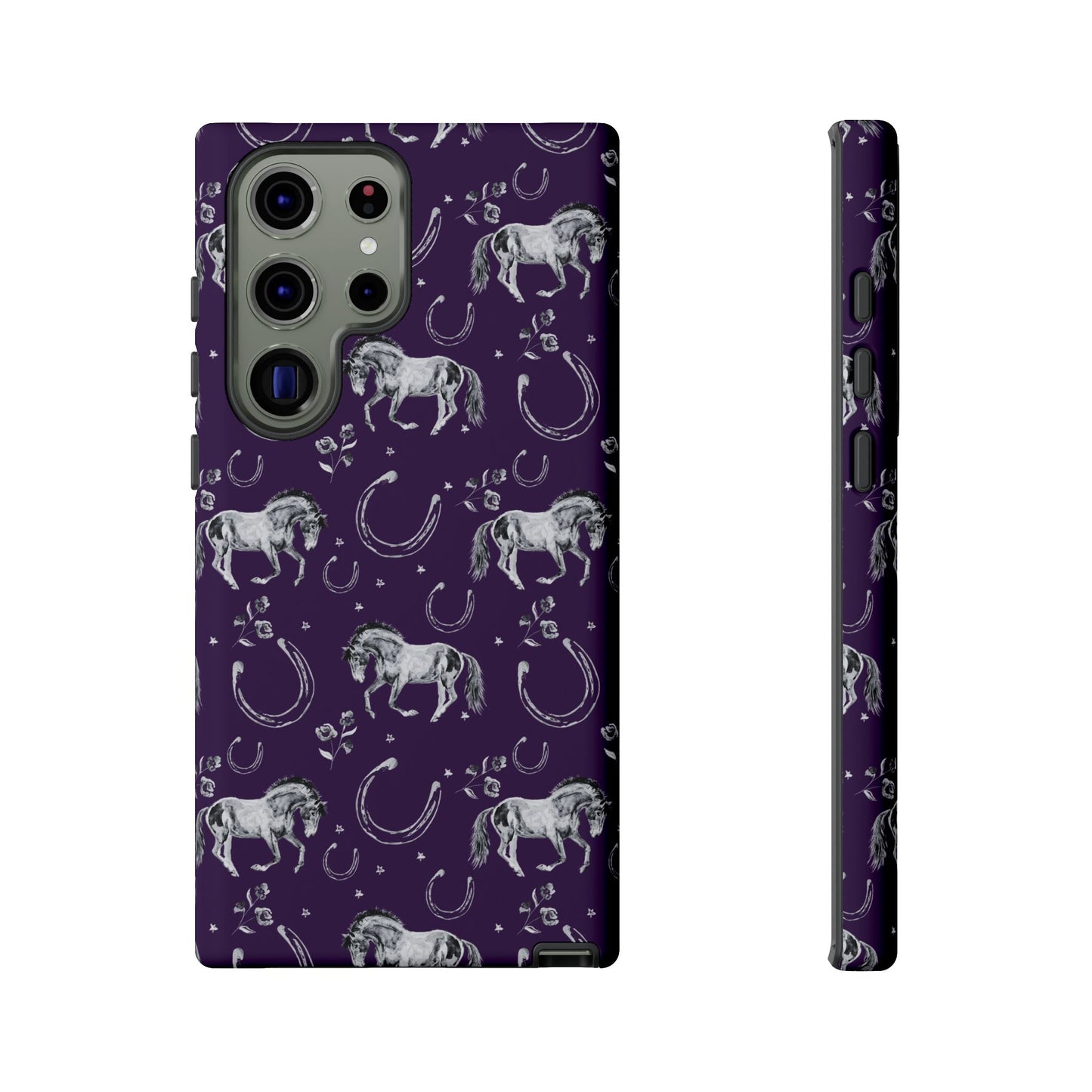 Lucky Mustang in Dark Purple Tough Phone Case