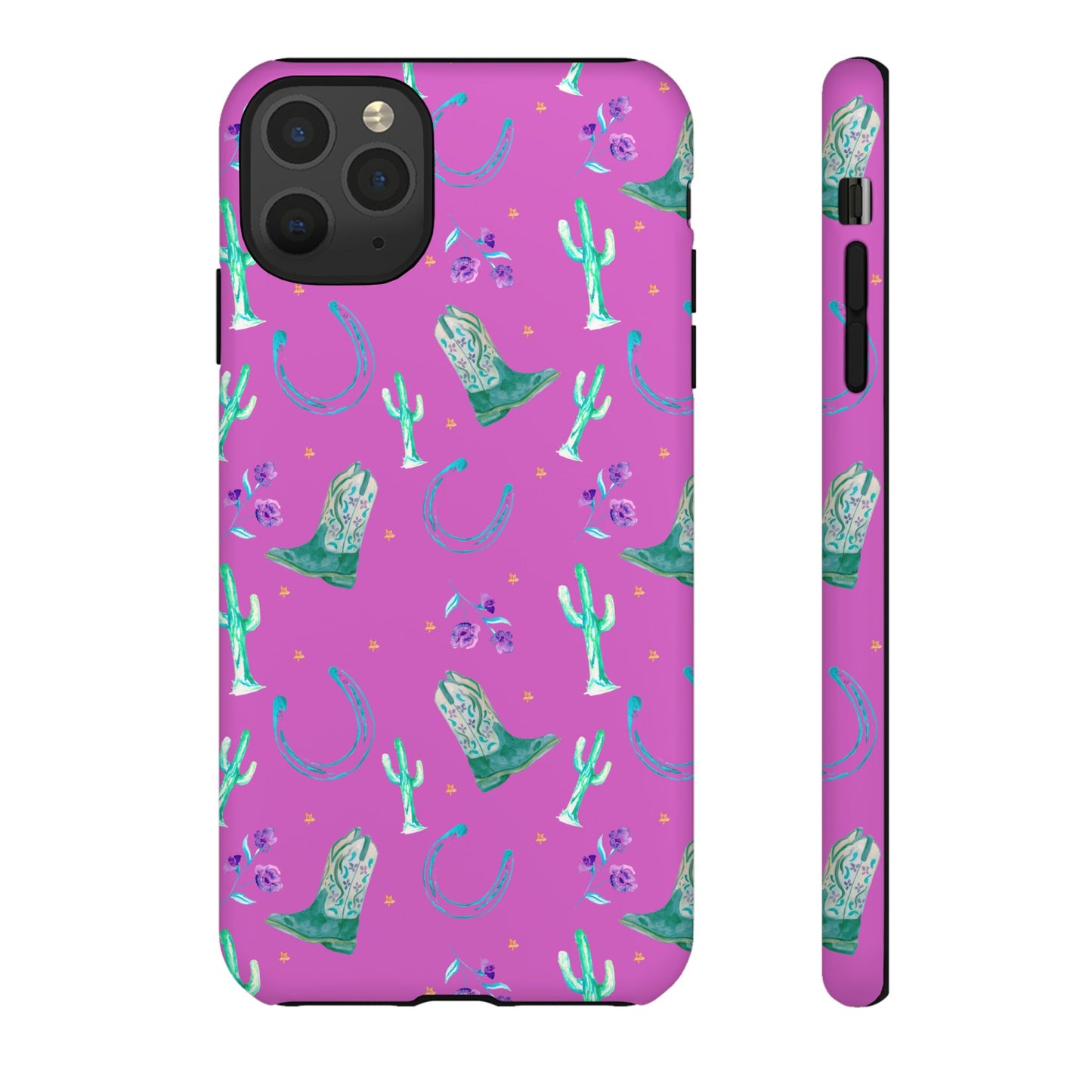 Lucky Boots in Pink Tough Phone Case