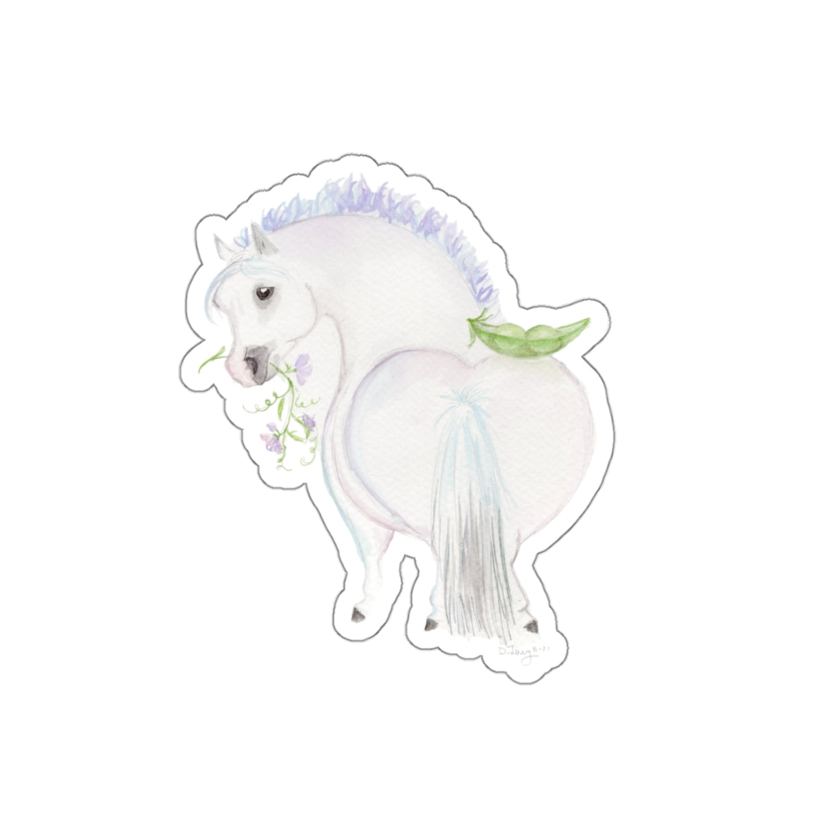 Adorable little Pea Pod Die-Cut Stickers