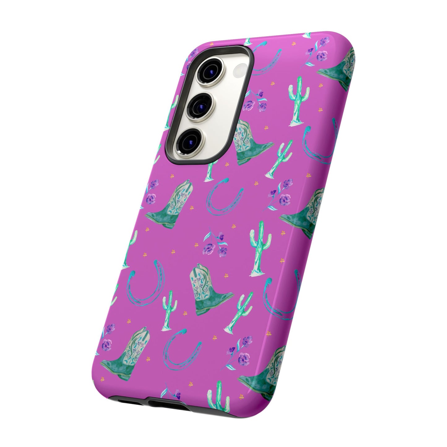 Lucky Boots in Pink Tough Phone Case