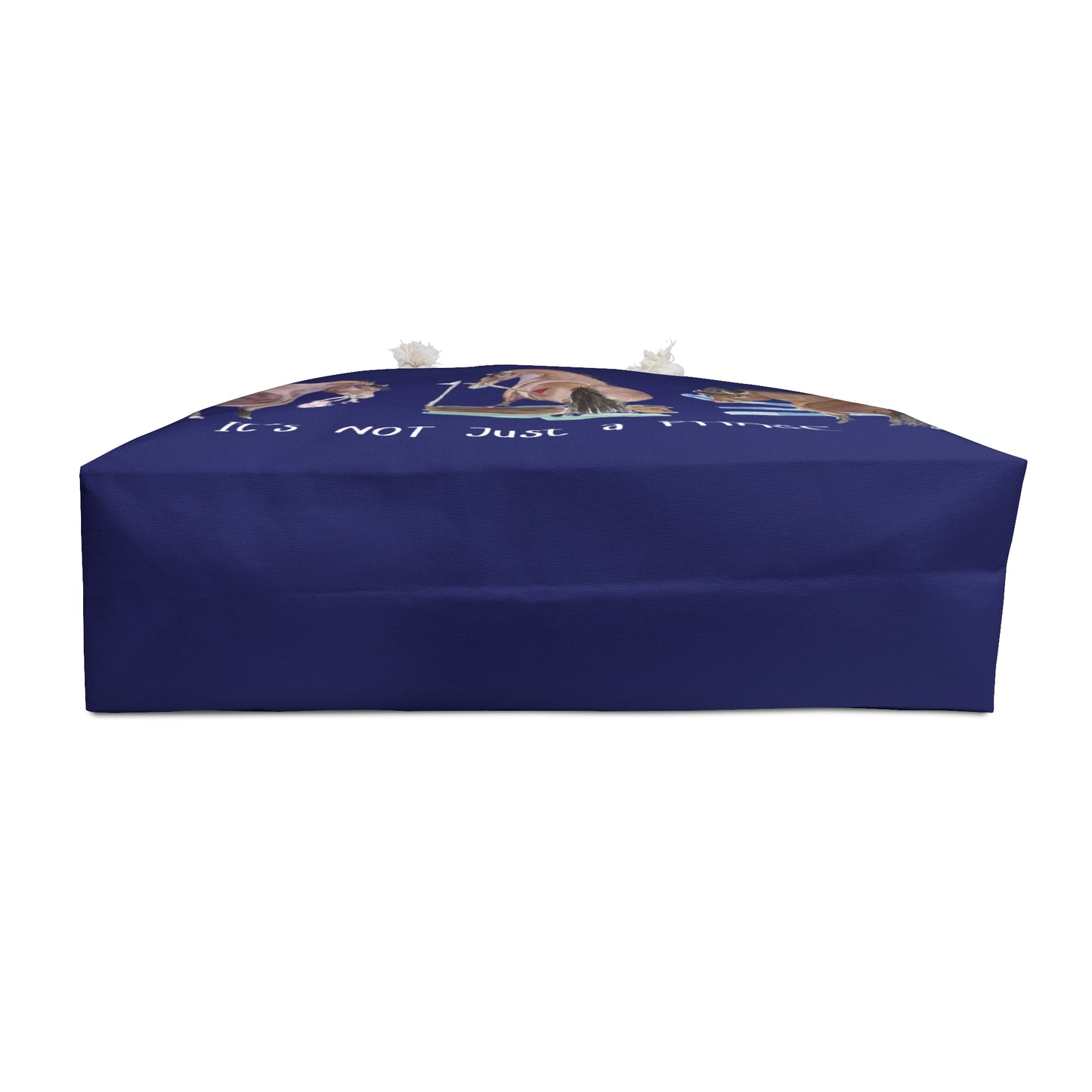 Equestrian Weekender Bag -Adorable  "It's NOT Just a PHASE" - Stylish Travel Tote for Horse Lovers- navy
