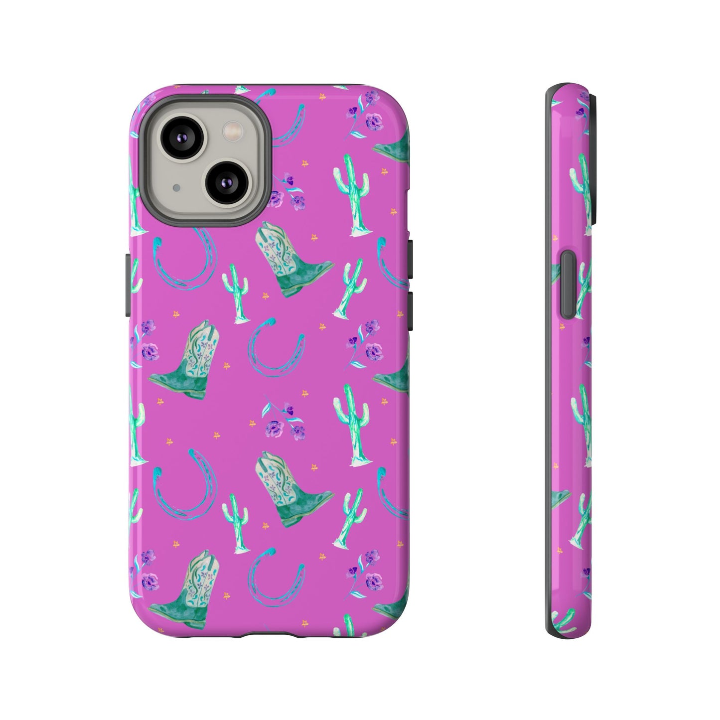 Lucky Boots in Pink Tough Phone Case