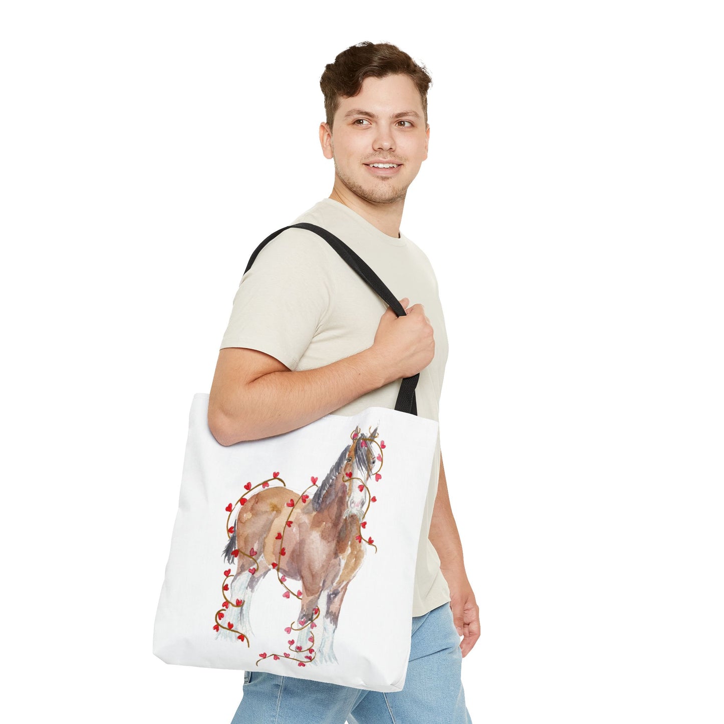 I Mustache you to be my Valentine- Clydesdale    -Tote