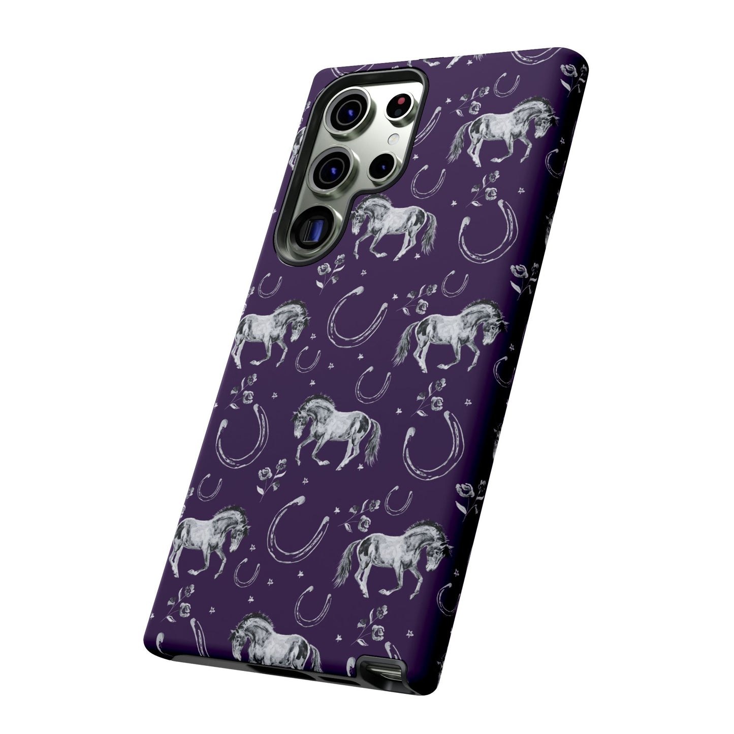 Lucky Mustang in Dark Purple Tough Phone Case